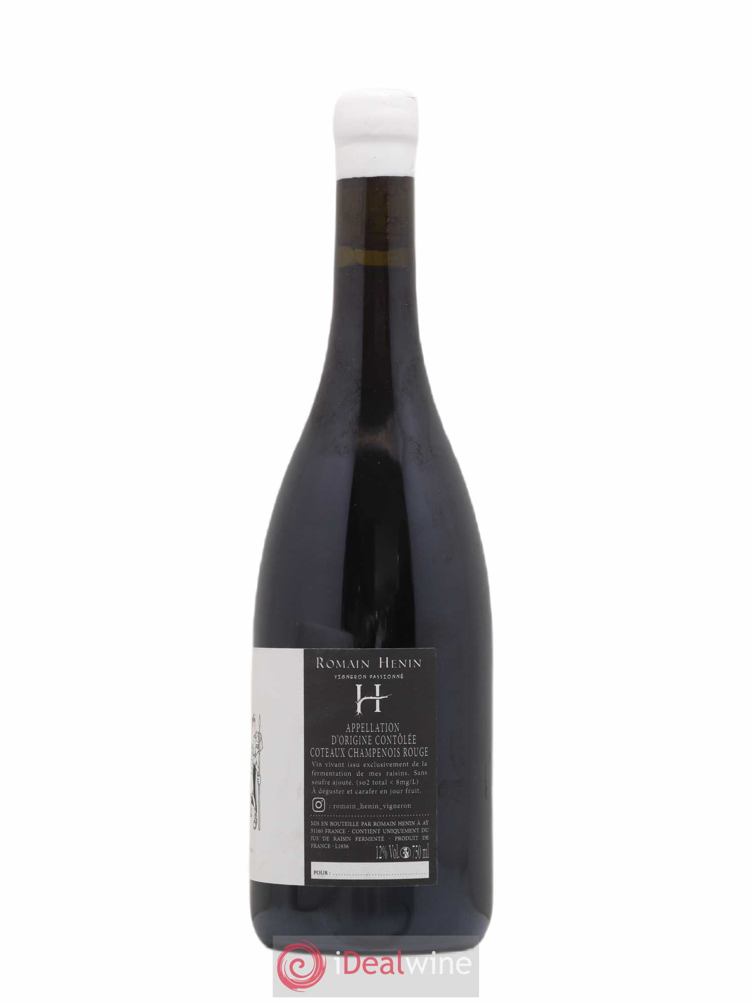 Coteaux Champenois Romain Henin MPQR 2018 - Lot de 1 bouteille - 1