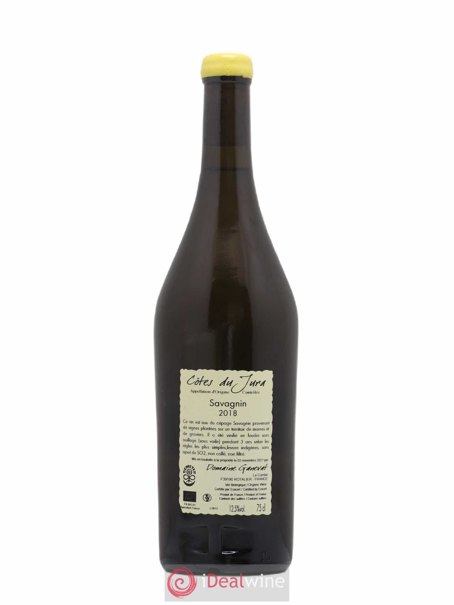 Côtes du Jura Savagnin Les Grands Teppes Ganevat 2018 - Posten von 1 Flasche - 1