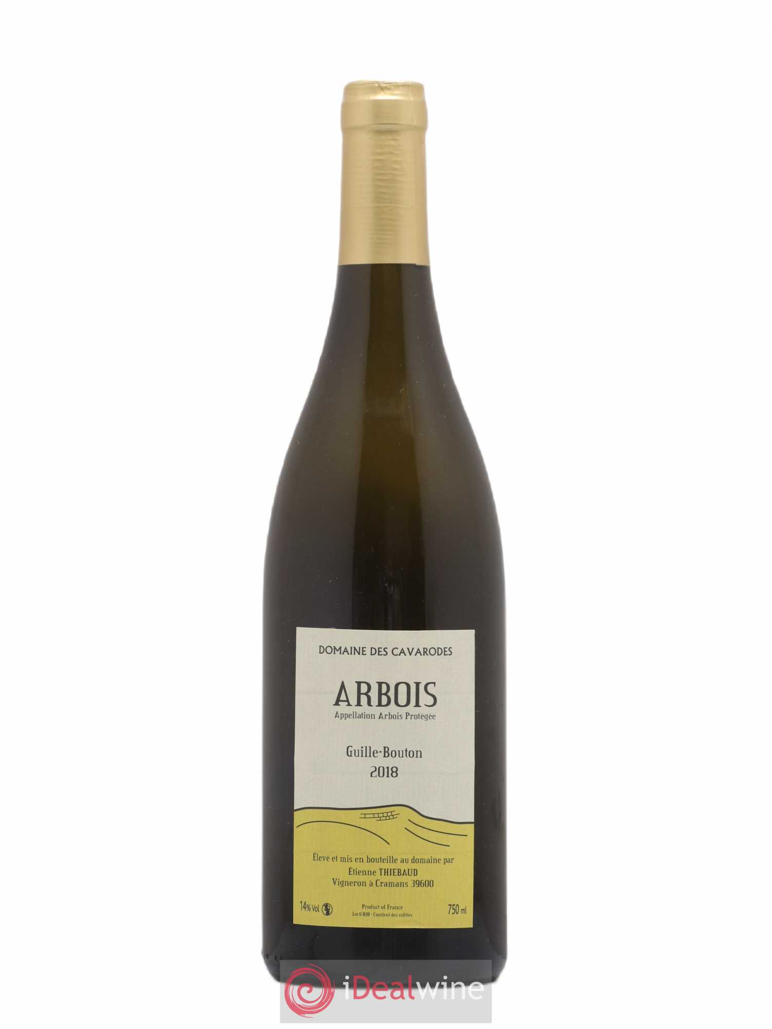 Arbois Guille-Bouton Cavarodes (Domaine des) - Etienne Thiébaud 2018 - Lot de 1 bouteille - 0