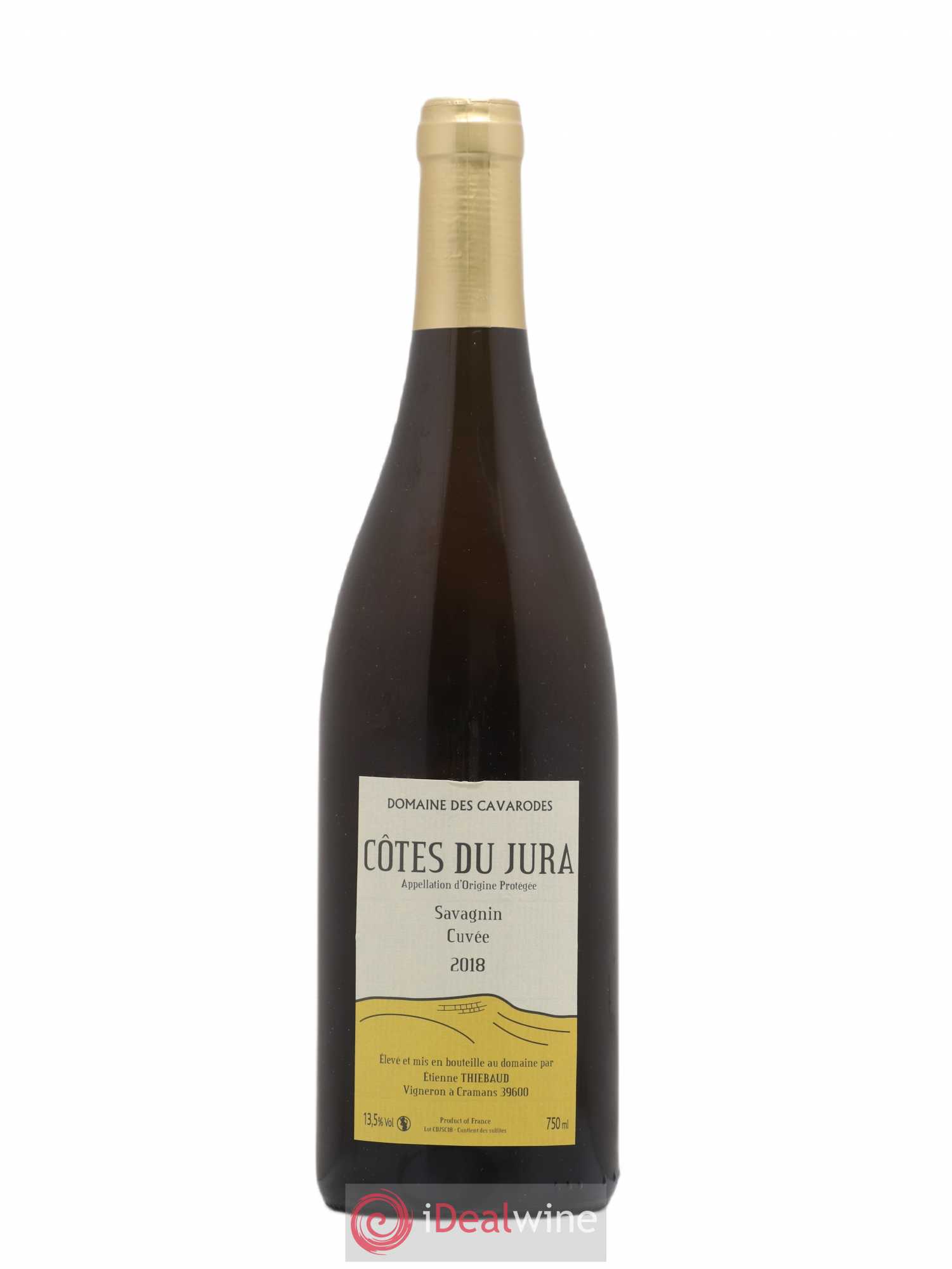 Côtes du Jura Savagnin Cuvée Cavarodes (Domaine des) - Etienne Thiébaud 2018 - Lot de 1 bouteille - 0