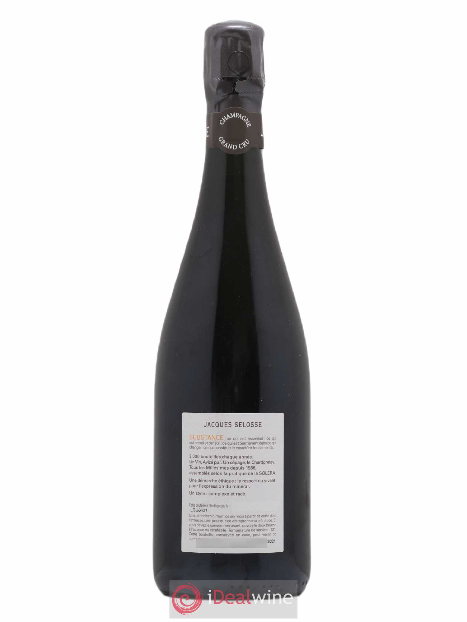 Substance Jacques Selosse Brut - Lot de 1 bouteille - 1