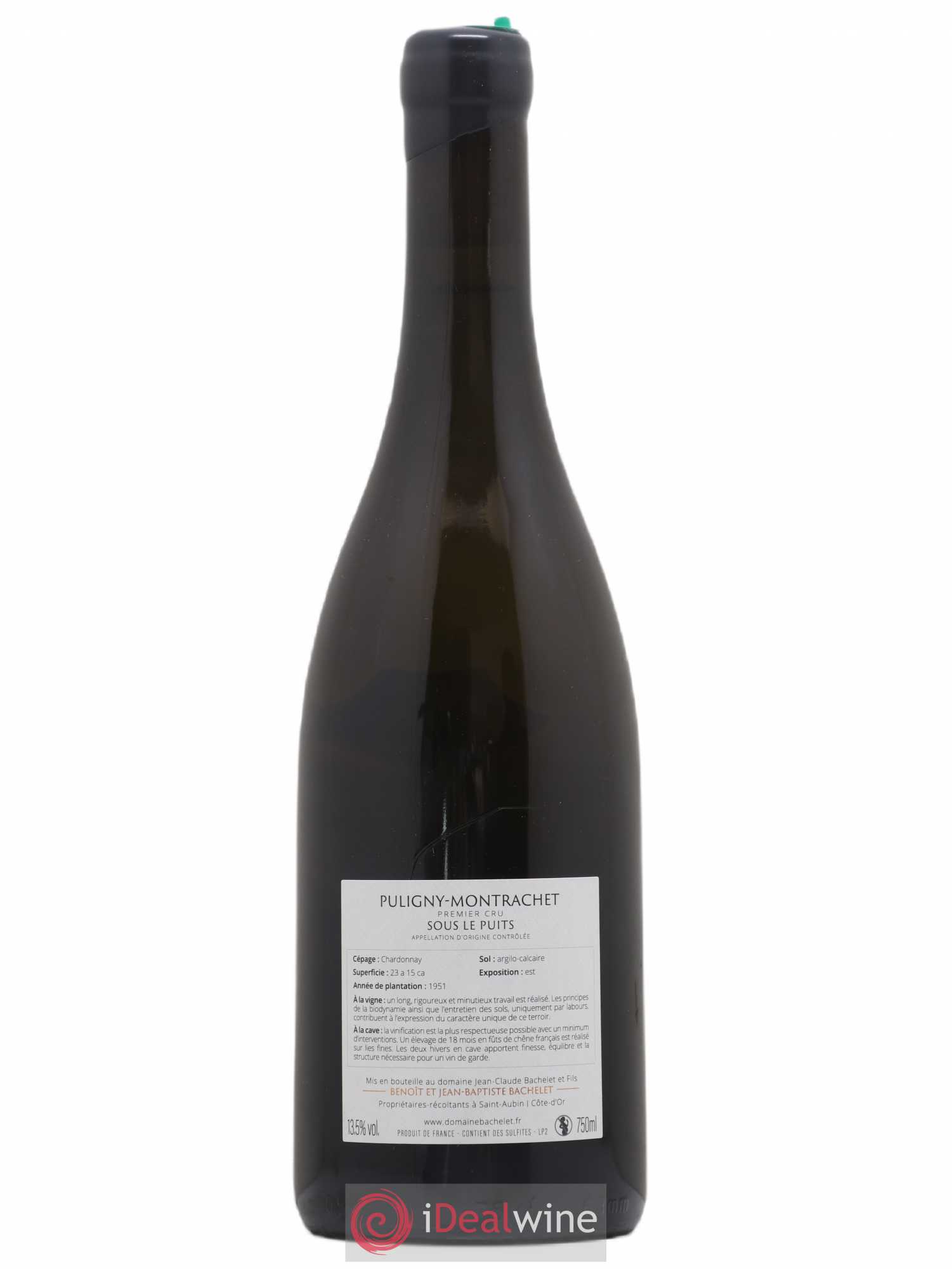 Puligny-Montrachet 1er Cru Sous le Puits Jean-Claude Bachelet (Domaine) 2017 - Lot de 1 bouteille - 1