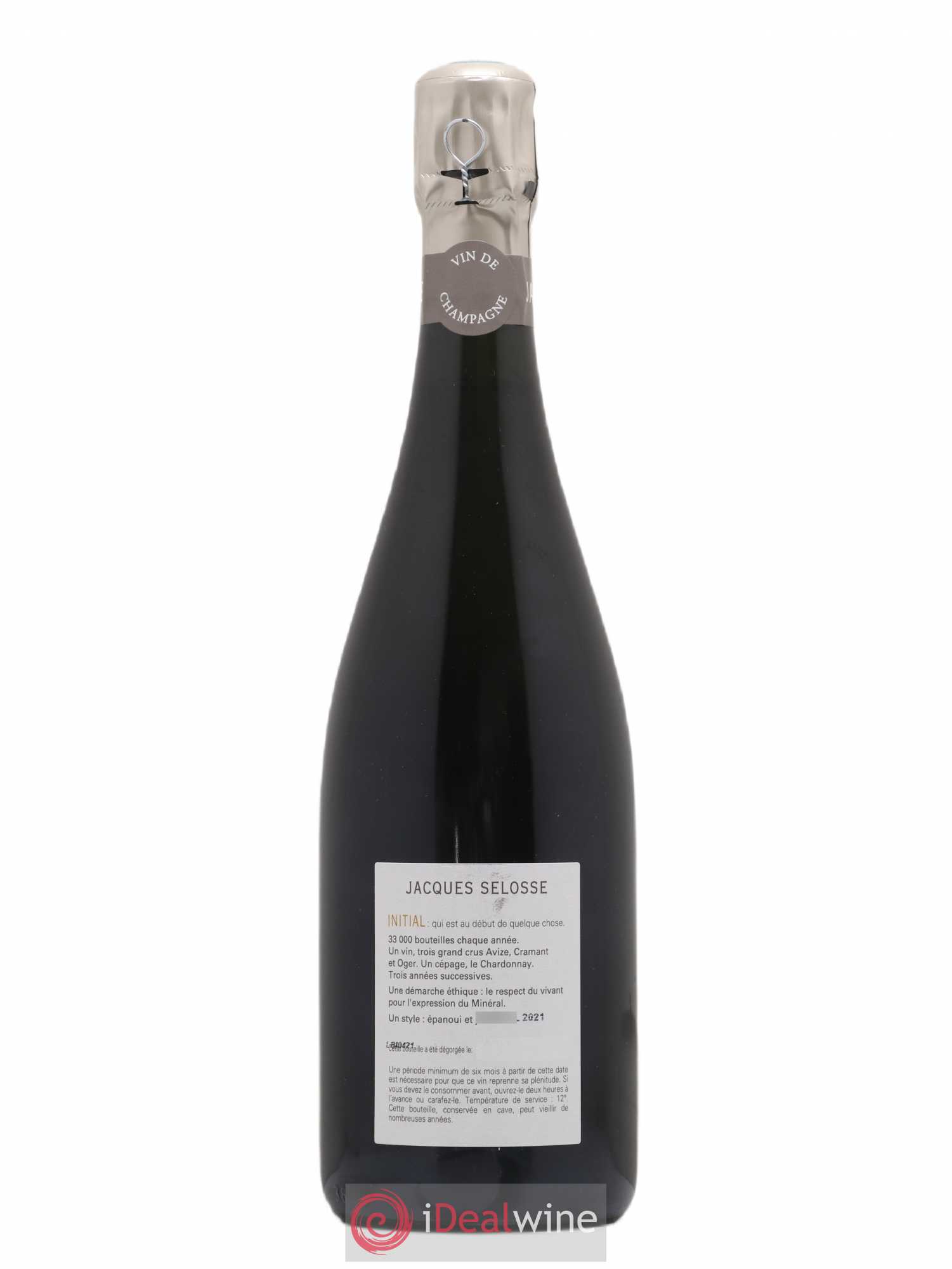 Initial Brut Jacques Selosse Brut - Lot de 1 bouteille - 1