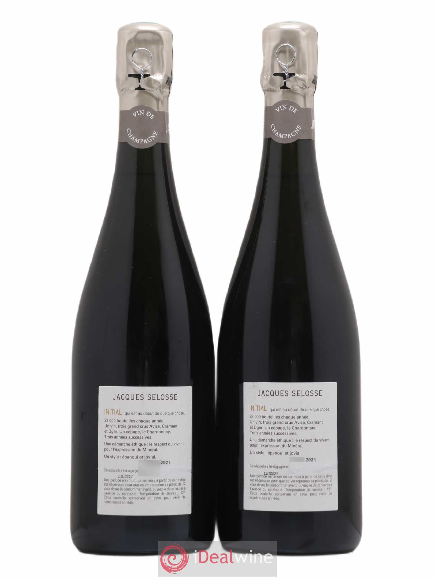 Initial Brut Jacques Selosse Brut - Lot de 2 bouteilles - 1