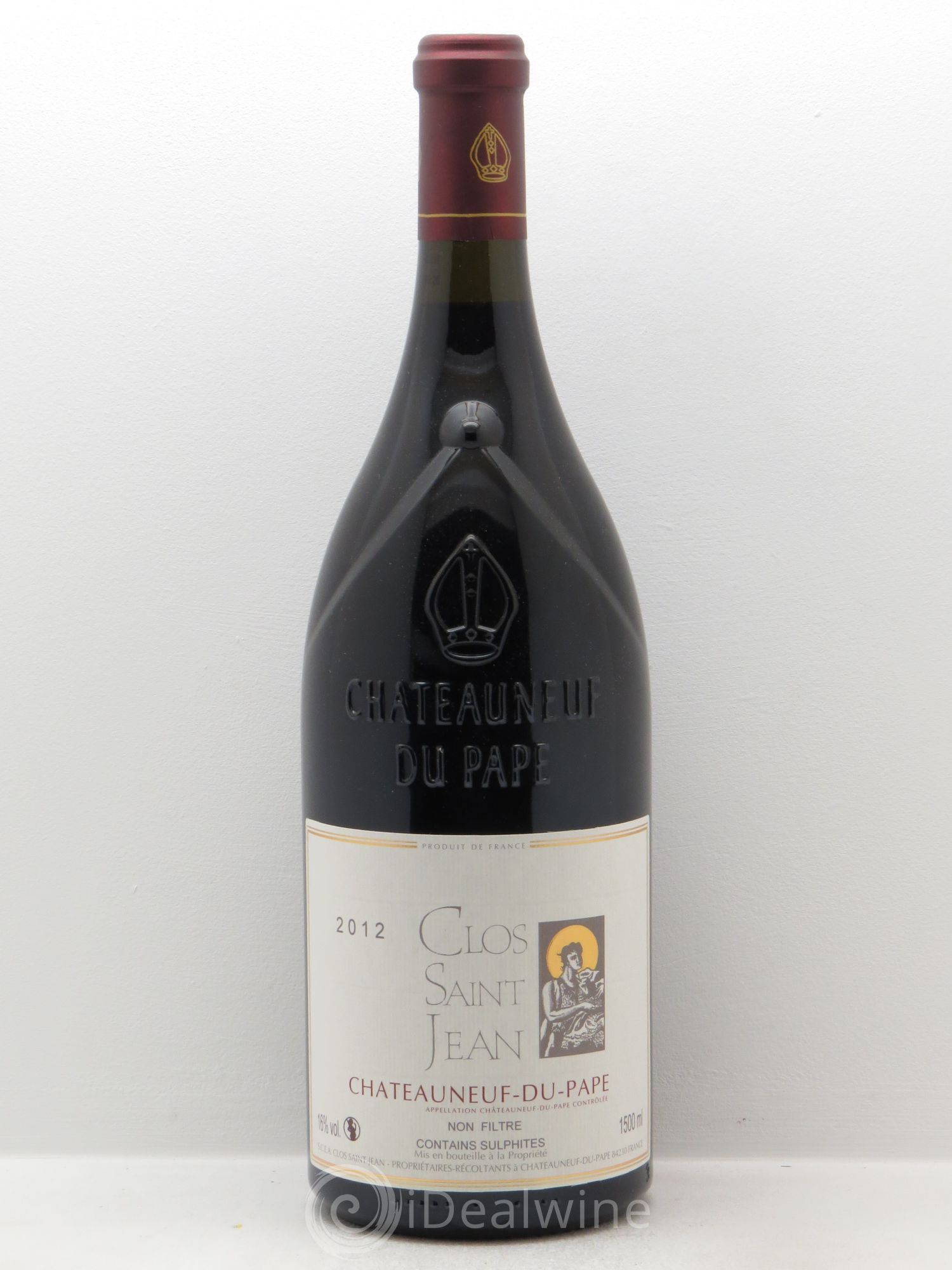 Châteauneuf-du-Pape Clos Saint Jean (sans prix de réserve) 2012 - Posten von 1 Magnum - 0