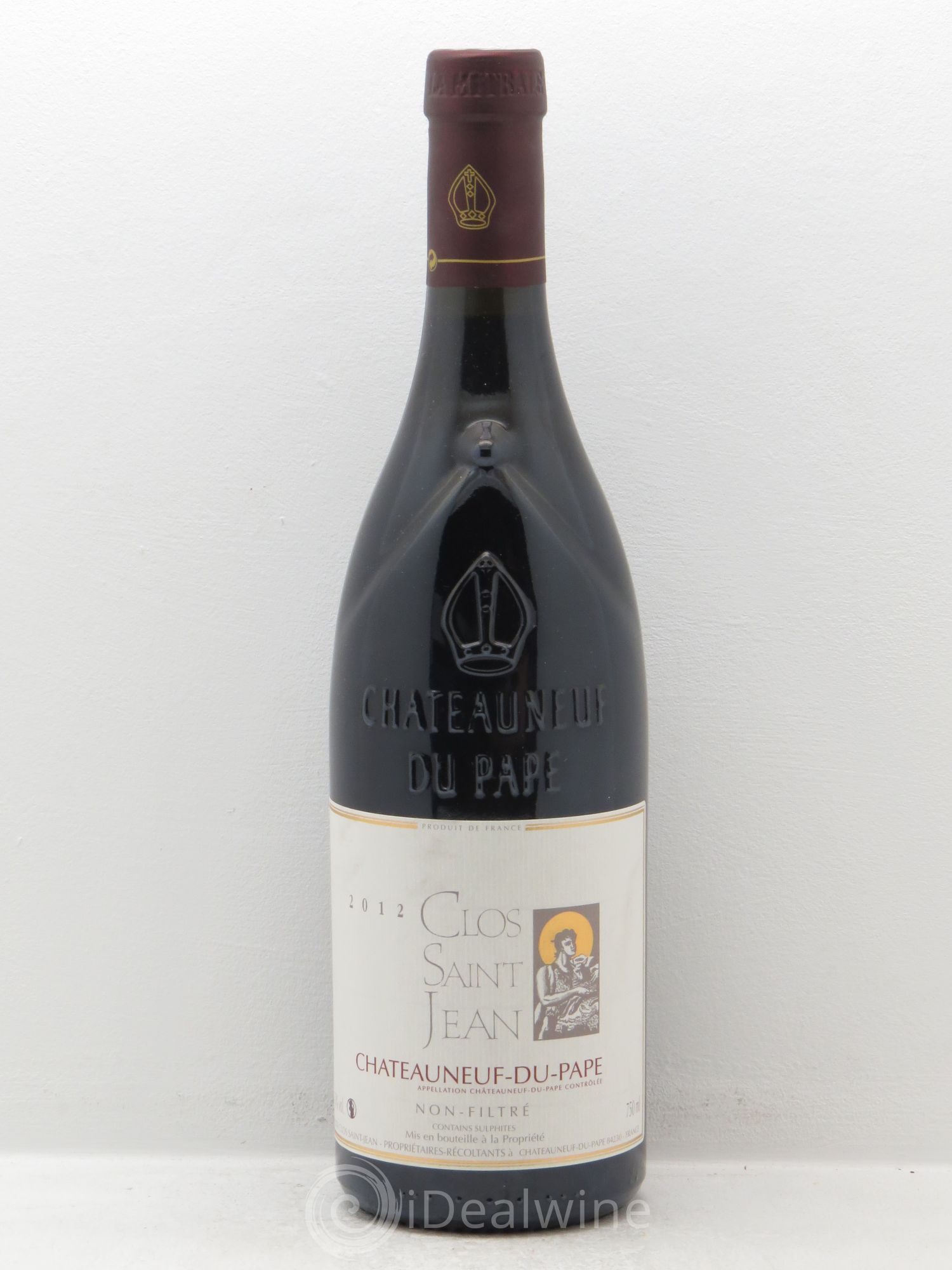 Châteauneuf-du-Pape Clos Saint-Jean Pascal et Vincent Maurel 2012 - Lot de 1 bouteille - 0