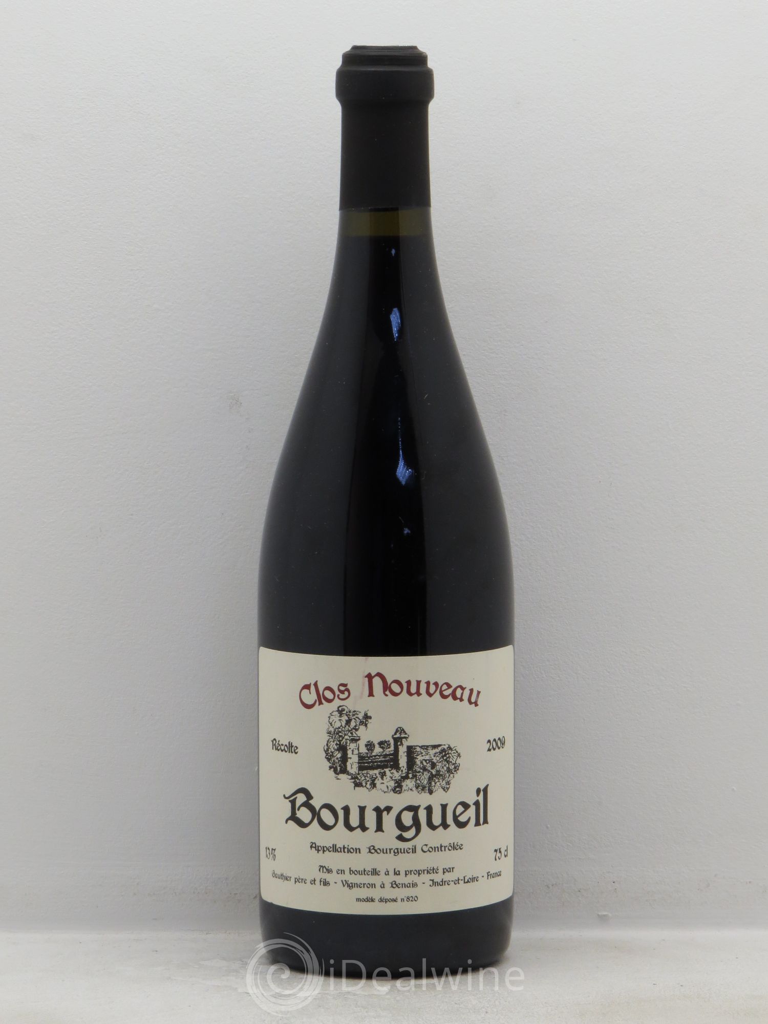 Bourgueil Gauthier "Clos Nouveau" 2009 - Posten von 1 Flasche - 0