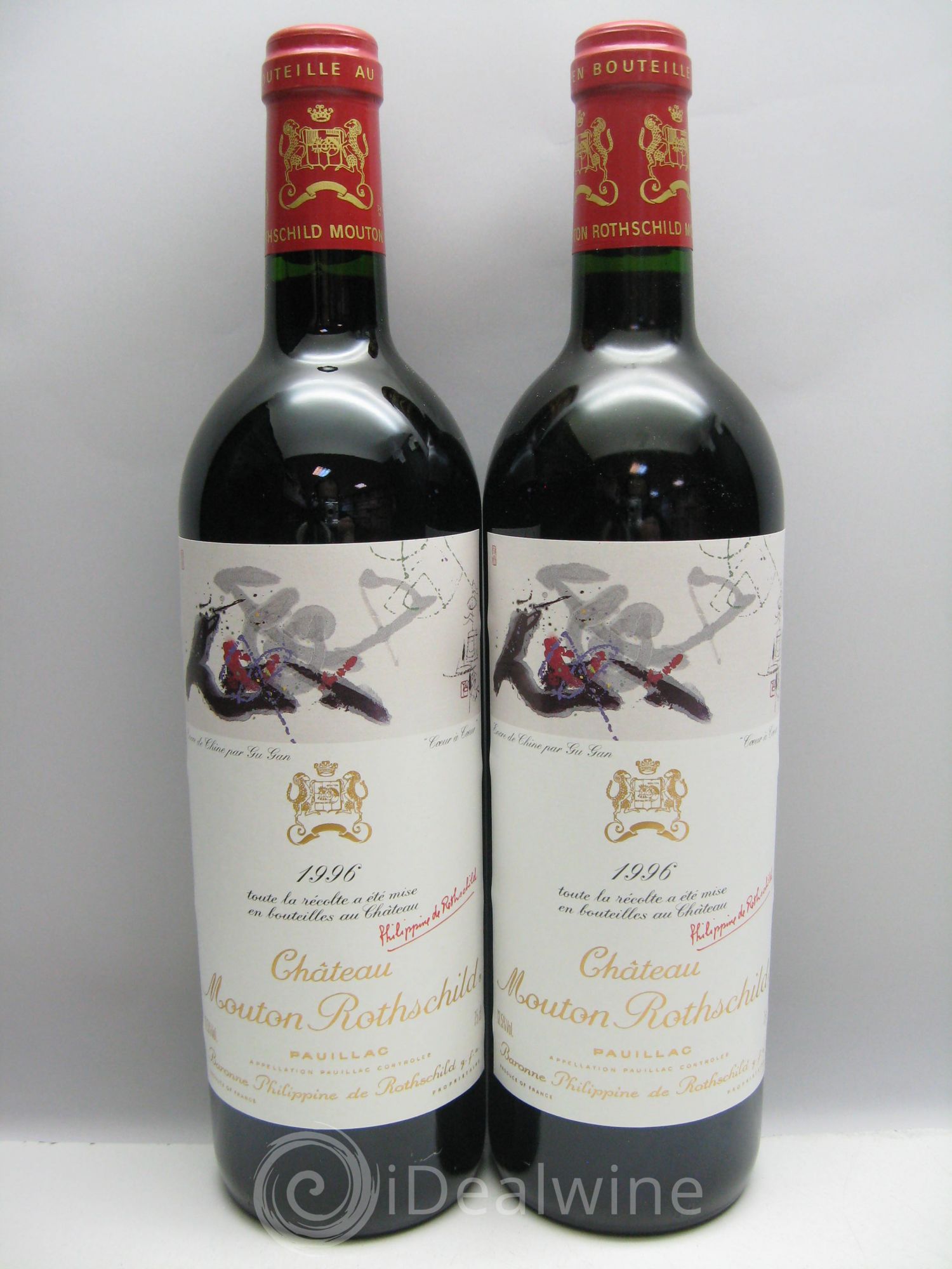 Château Mouton Rothschild 1er Grand Cru Classé (caps.congé) 1996 - Lot de 12 bouteilles - 3
