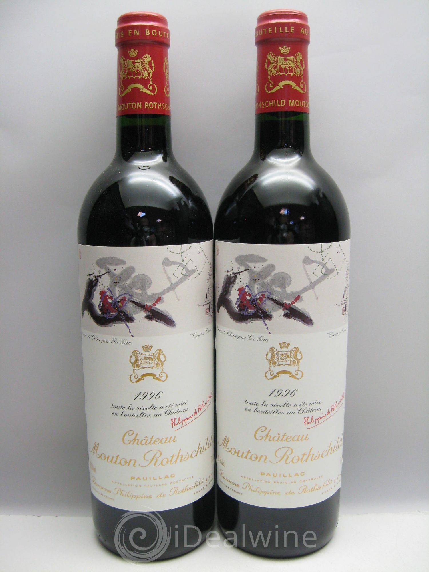 Château Mouton Rothschild 1er Grand Cru Classé (caps.congé) 1996 - Lot de 12 bouteilles - 4