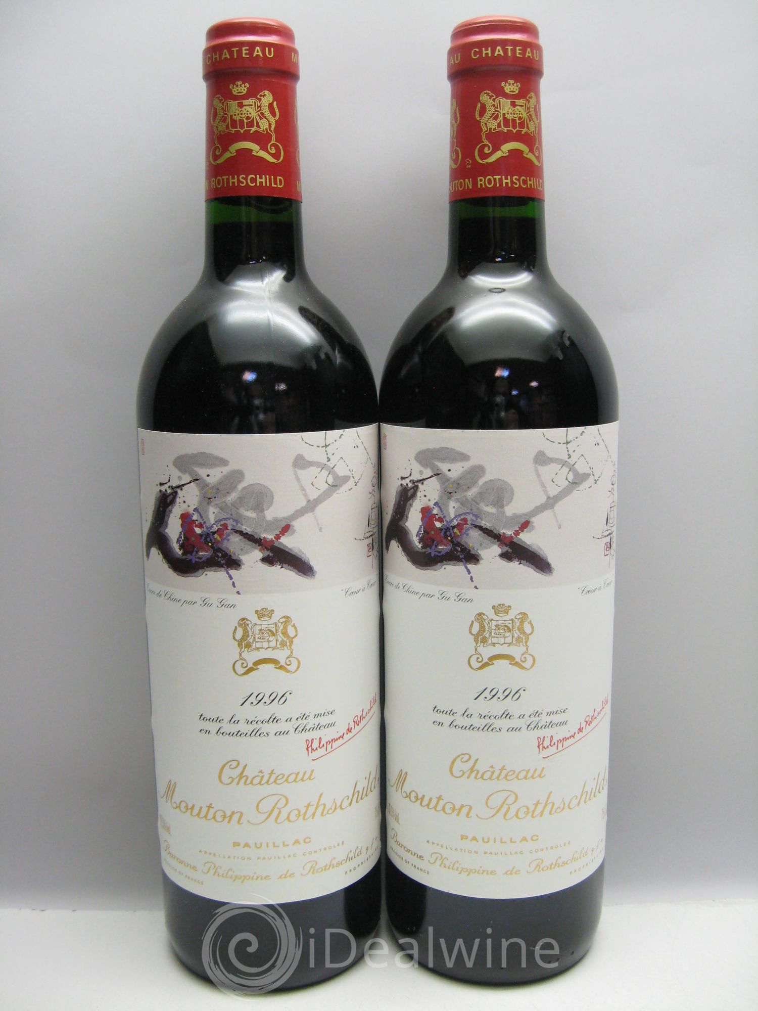 Château Mouton Rothschild 1er Grand Cru Classé (caps.congé) 1996 - Lot de 12 bouteilles - 5