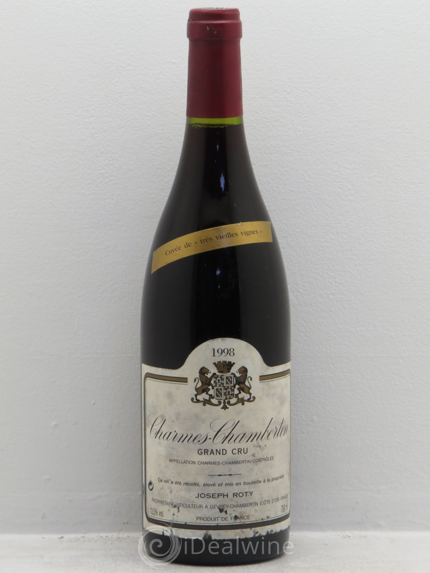 Charmes-Chambertin Grand Cru Très vieilles vignes Joseph Roty (Domaine) 1998 - Lot de 1 bouteille - 0