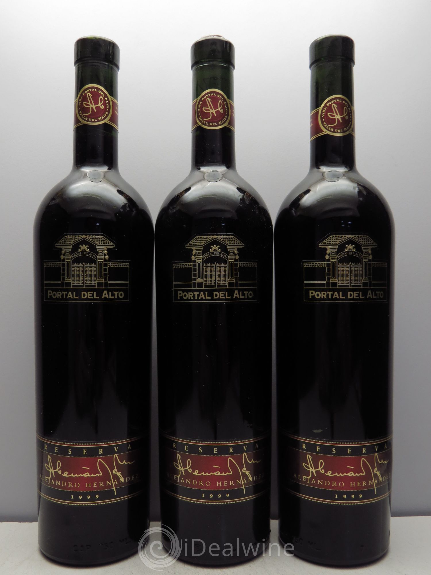 Chili Porta del Alto Reserva Alejandro Hernandez 1999 - Posten von 3 Flaschen - 0
