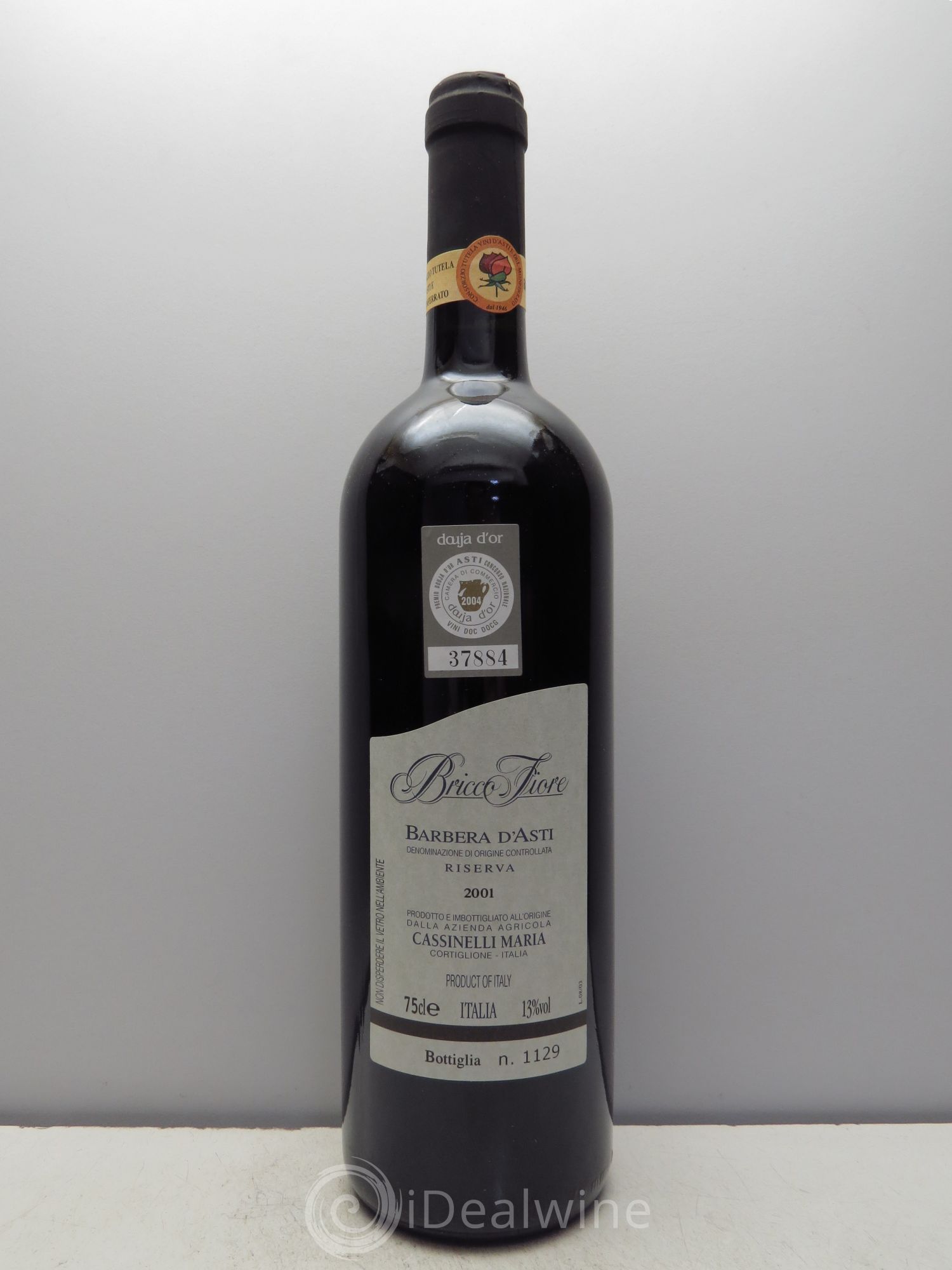 Italie Barbera d'Asti Bricco Fiore Riserva Cassinelli 2001 - Lot de 12 bouteilles - 0