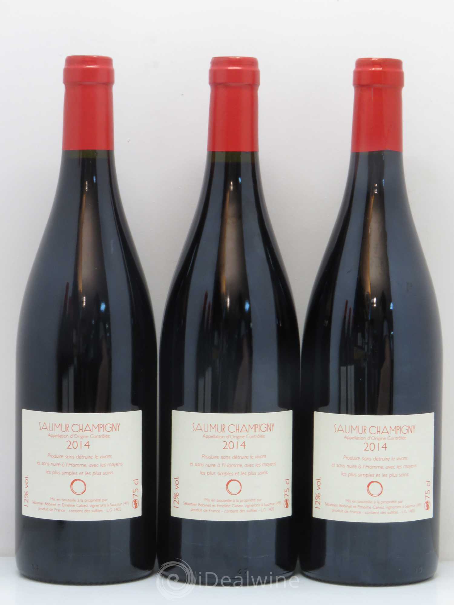 Saumur-Champigny Hanami Sebastien Bobinet (sans prix de réserve) 2014 - Lot de 6 bouteilles - 2