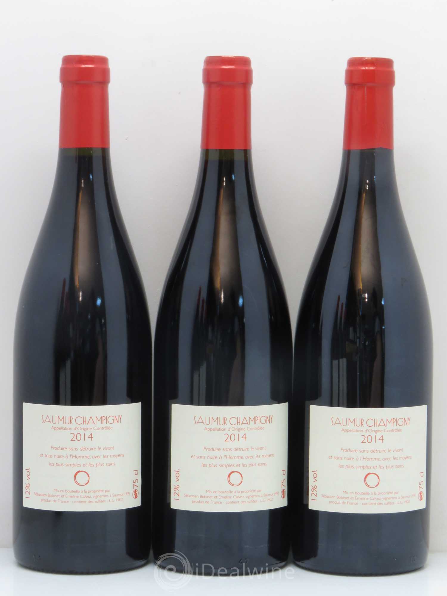 Saumur-Champigny Hanami Sebastien Bobinet (sans prix de réserve) 2014 - Lot de 6 bouteilles - 4