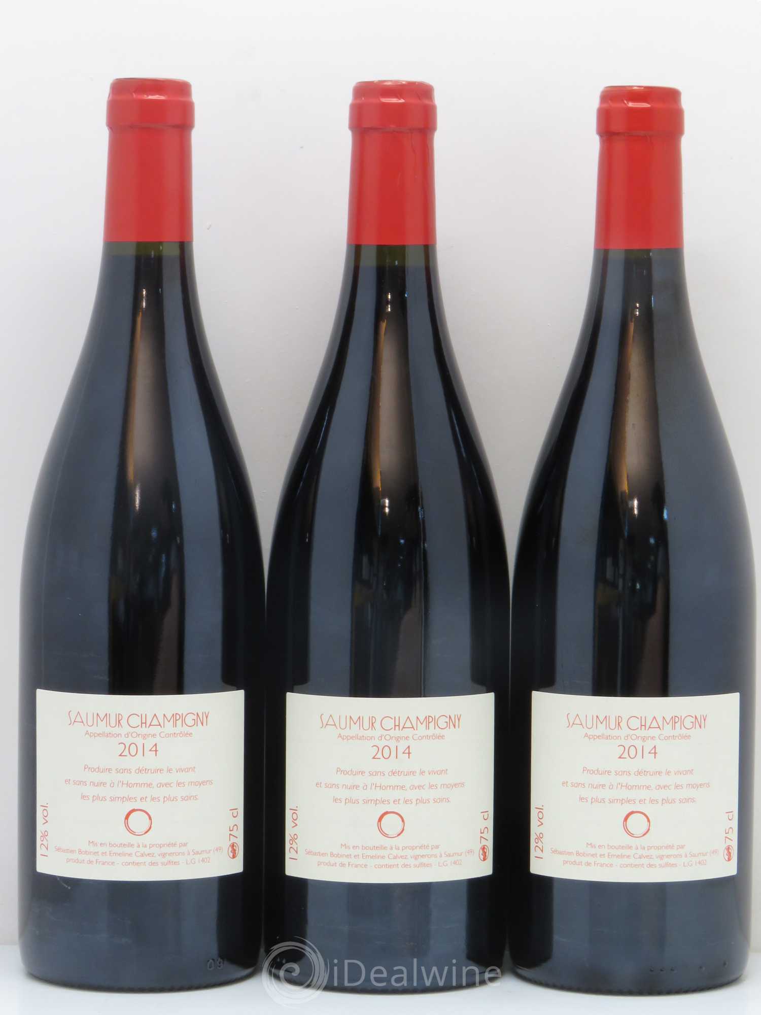 Saumur-Champigny Hanami Sebastien Bobinet (sans prix de réserve) 2014 - Posten von 3 Flaschen - 1