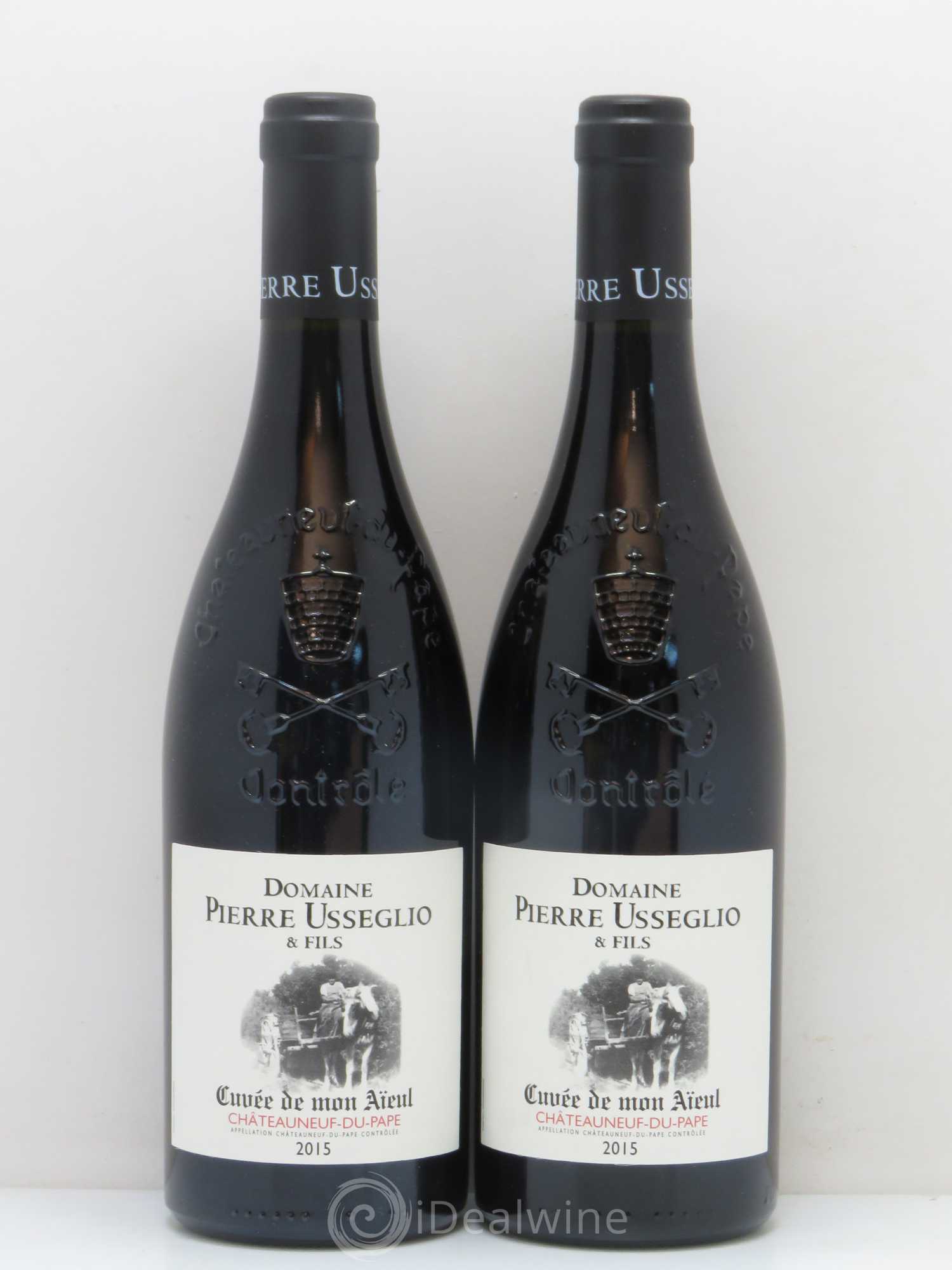 Châteauneuf-du-Pape Cuvée de mon Aïeul Pierre Usseglio & Fils (sans prix de réserve) 2015 - Lot de 2 bouteilles - 0