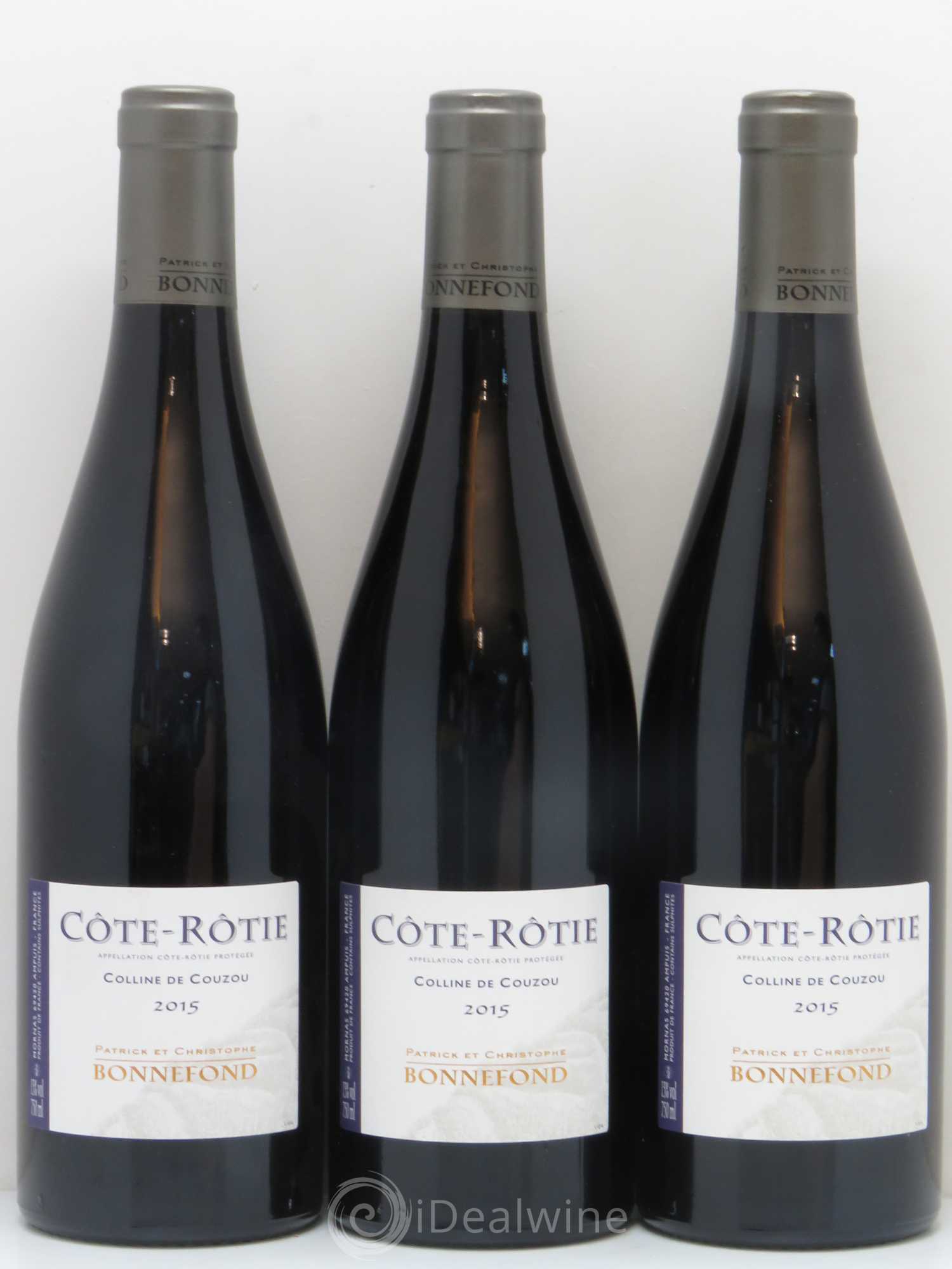 Côte-Rôtie Colline de Couzou Domaine Bonnefond (sans prix de réserve) 2015 - Lot de 3 bouteilles - 0