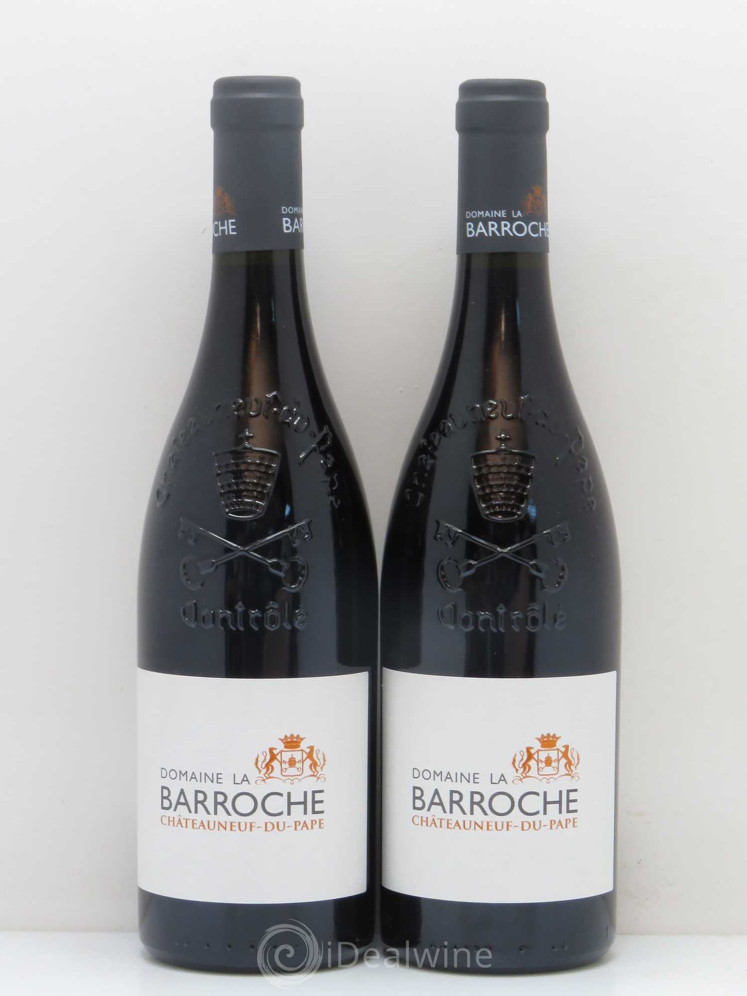 Châteauneuf-du-Pape La Barroche (Domaine de) Signature Julien Barrot (sans prix de réserve) 2015 - Lot de 2 bouteilles - 0