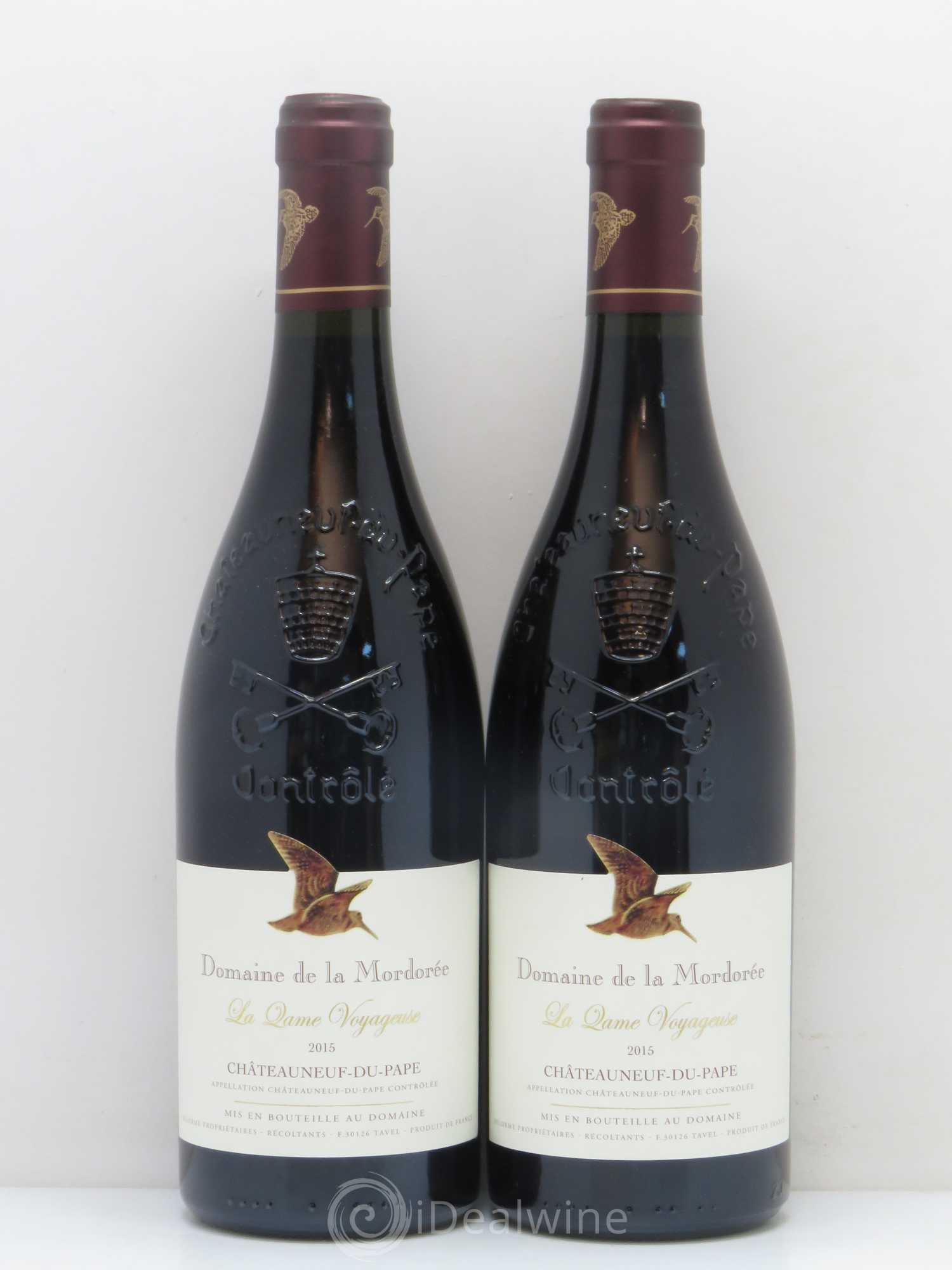Châteauneuf-du-Pape La Dame Voyageuse La Mordorée (Domaine de) (sans prix de réserve) 2015 - Lot de 2 bouteilles - 0