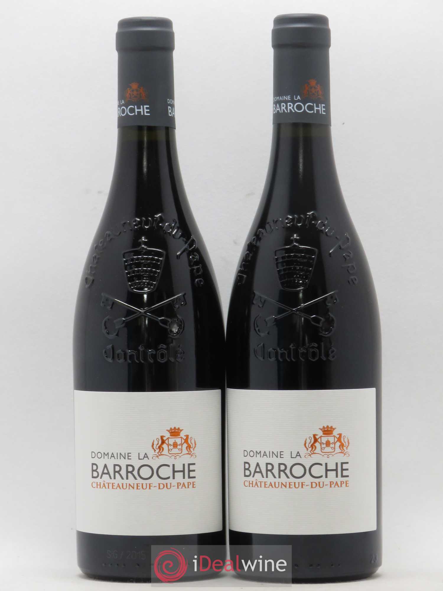 Châteauneuf-du-Pape La Barroche 2015 - Lot de 2 bouteilles - 0