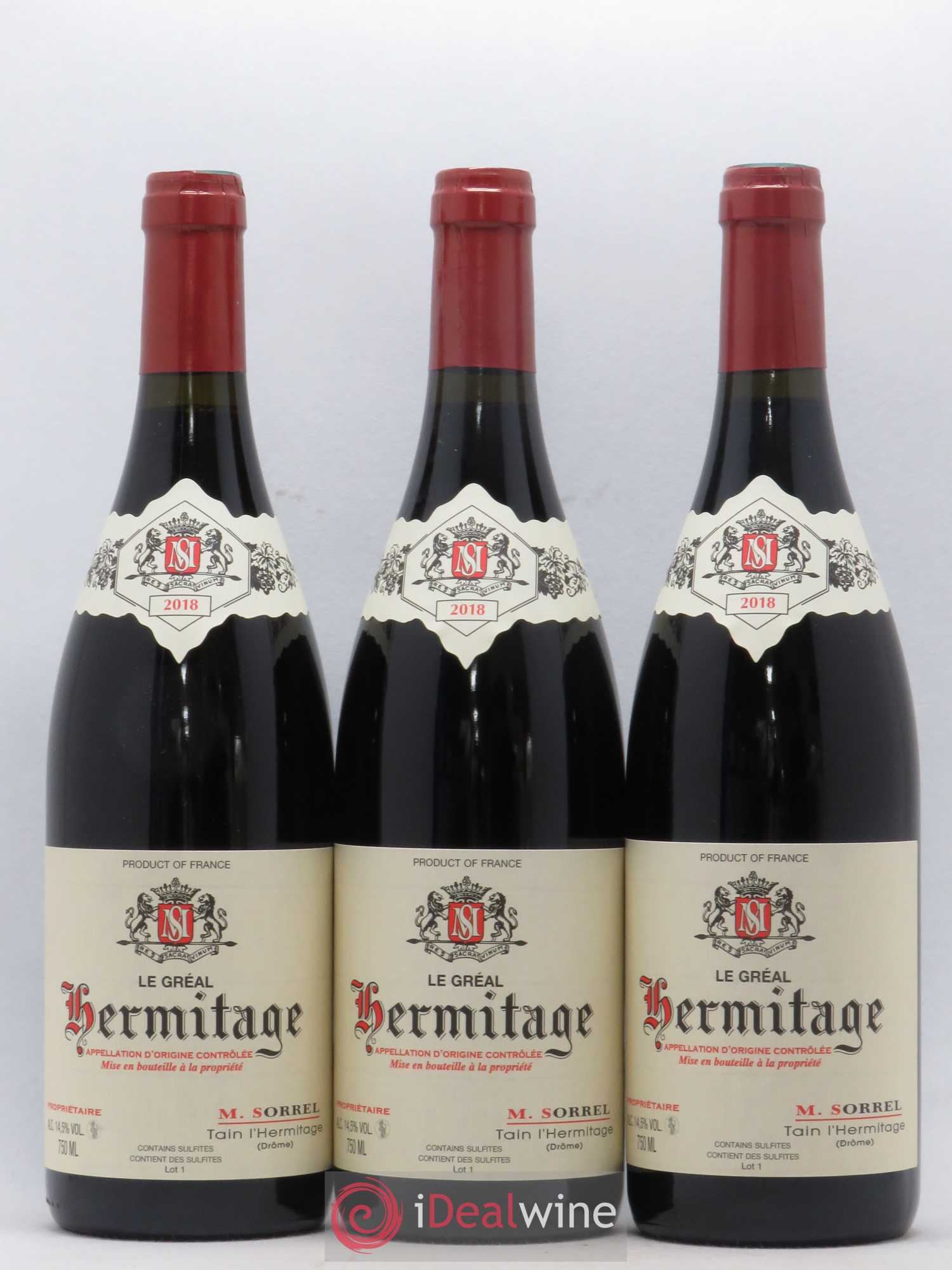 Hermitage Le Gréal Marc Sorrel 2018 - Lot de 6 bouteilles - 1