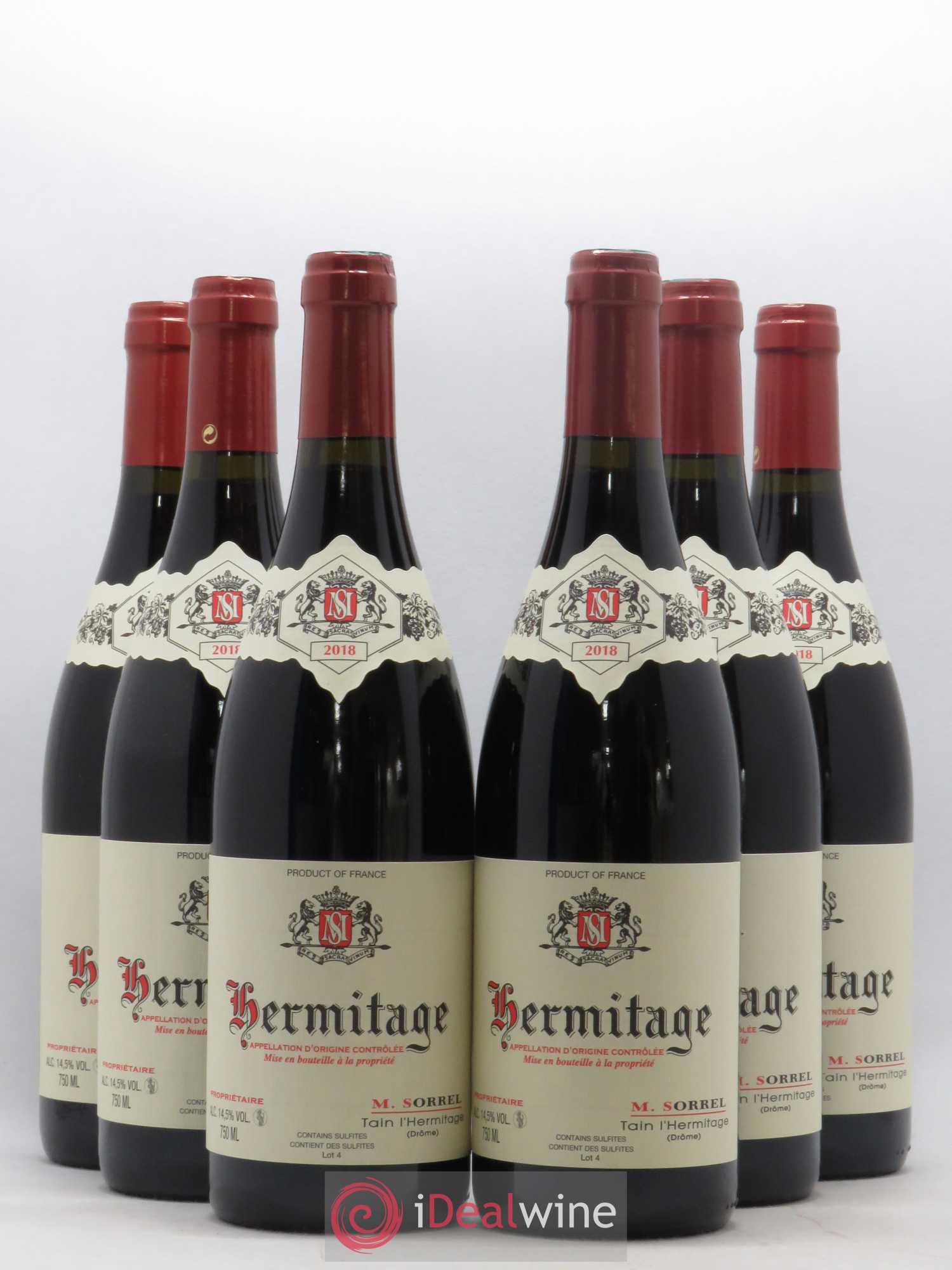 Hermitage Marc Sorrel 2018 - Lot de 6 bouteilles - 0