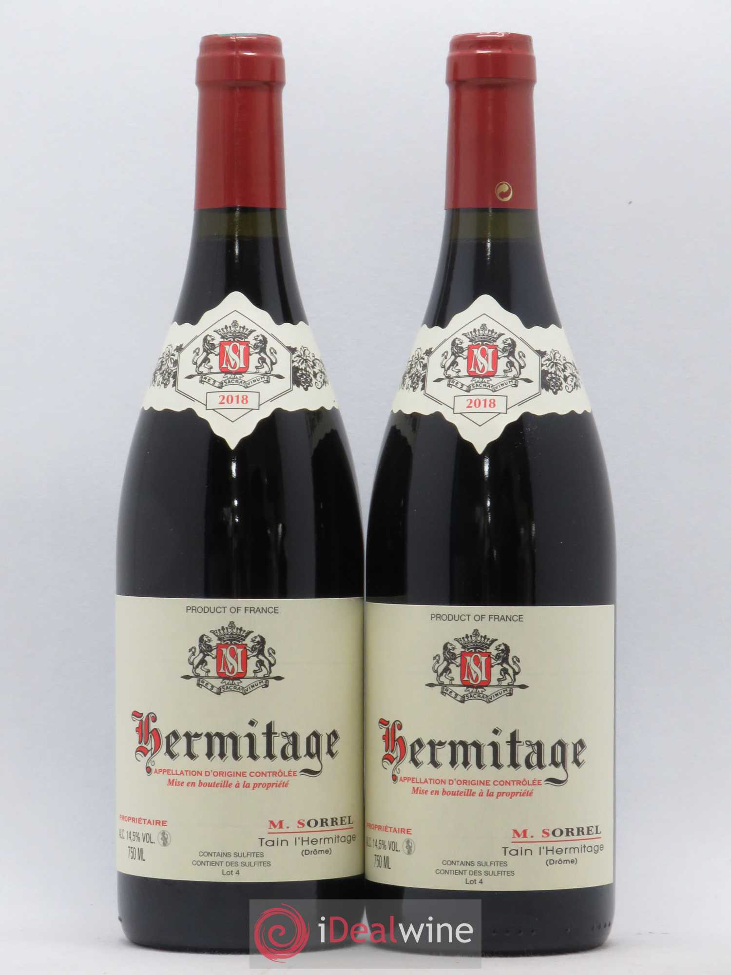 Hermitage Marc Sorrel 2018 - Lot de 2 bouteilles - 0