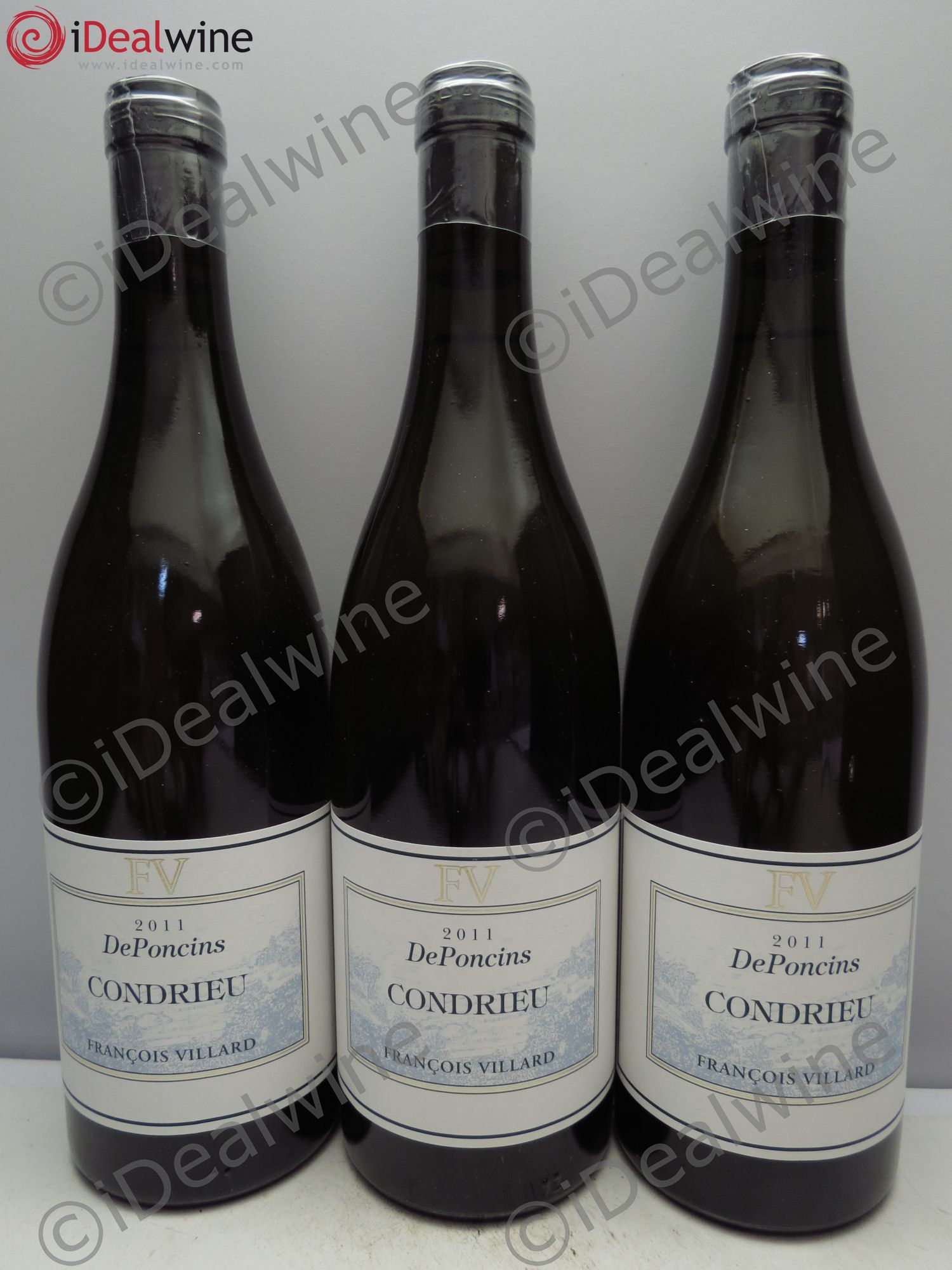 Condrieu Deponcins (sans prix de réserve/no reserve) 2011 - Posten von 3 Flaschen - 0
