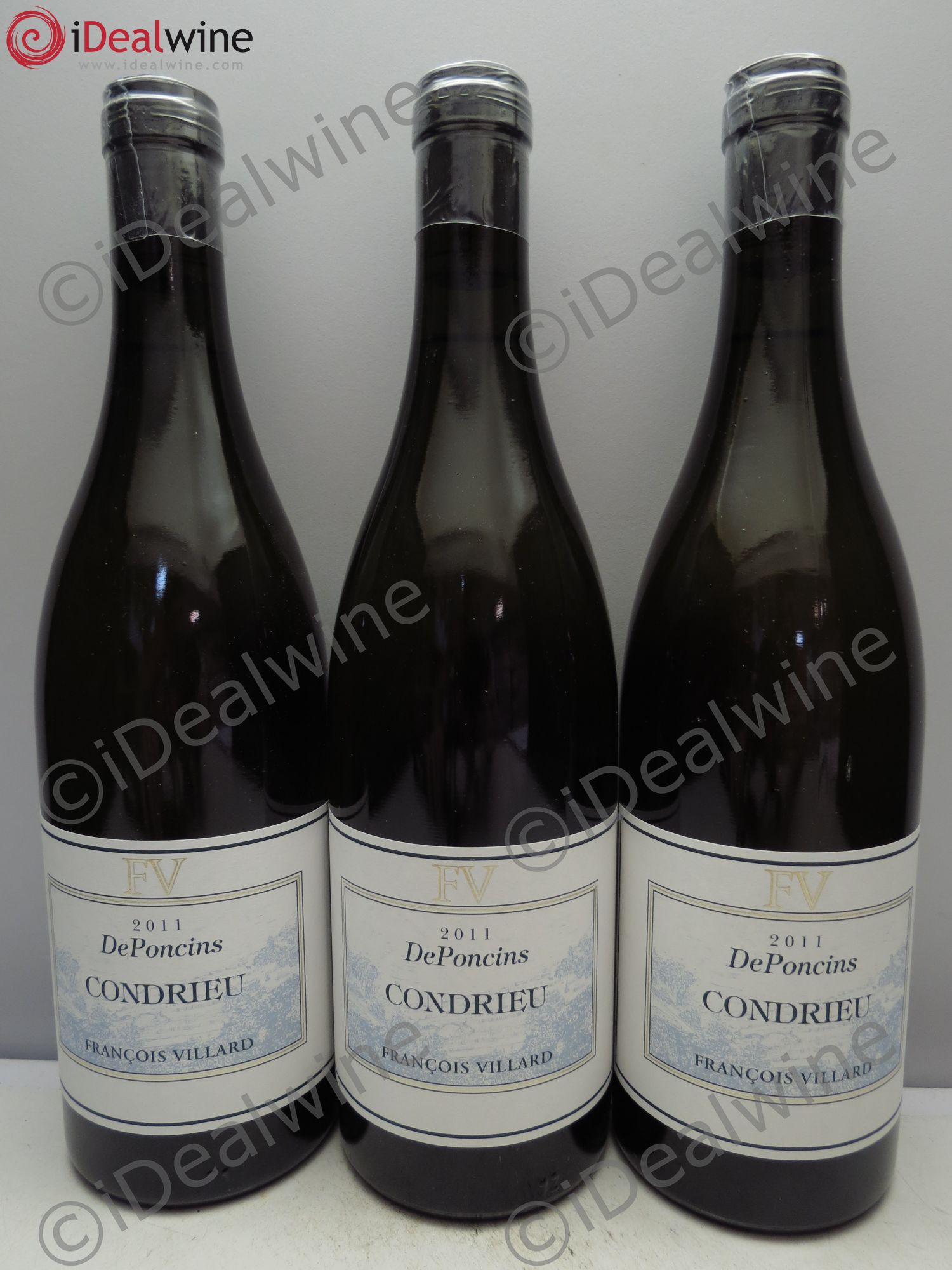 Condrieu Deponcins (sans prix de réserve/no reserve) 2011 - Posten von 3 Flaschen - 0