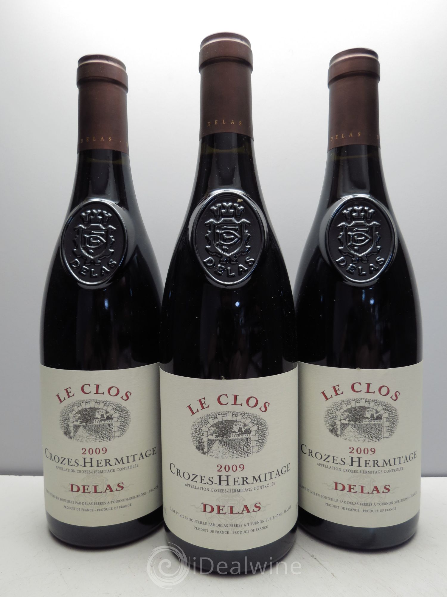 Crozes-Hermitage Le Clos Delas Frères (sans prix de réserve/no reserve) 2009 - Posten von 3 Flaschen - 0