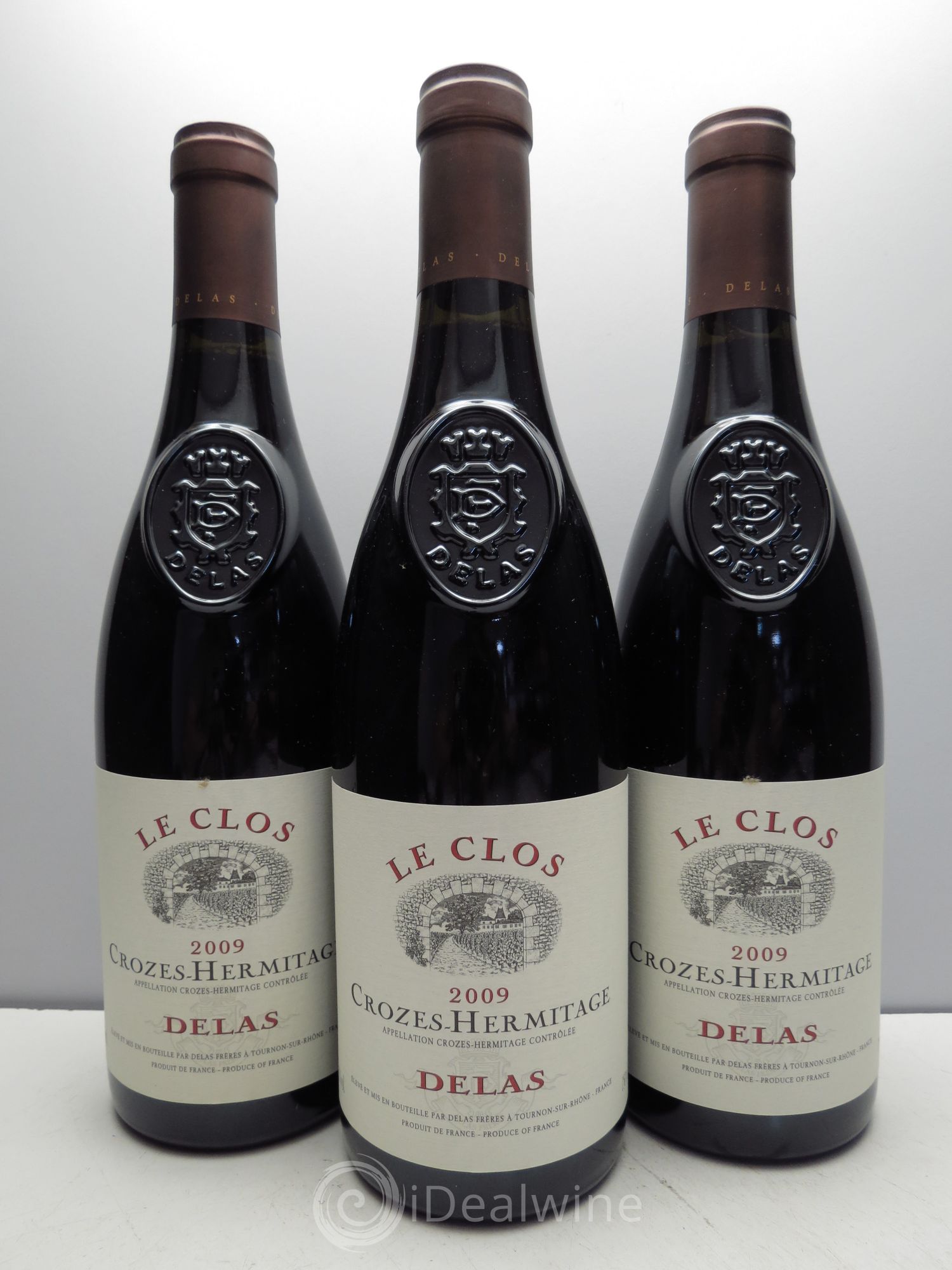 Crozes-Hermitage Le Clos Delas Frères (sans prix de réserve/no reserve) 2009 - Lotto di 3 bottiglie - 0