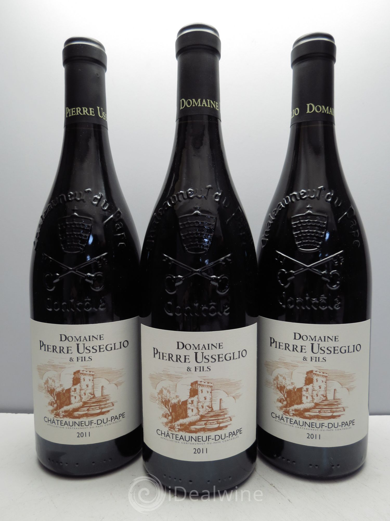 Châteauneuf-du-Pape Tradition Pierre Usseglio & Fils (sans prix de réserve/no reserve) 2011 - Posten von 3 Flaschen - 0