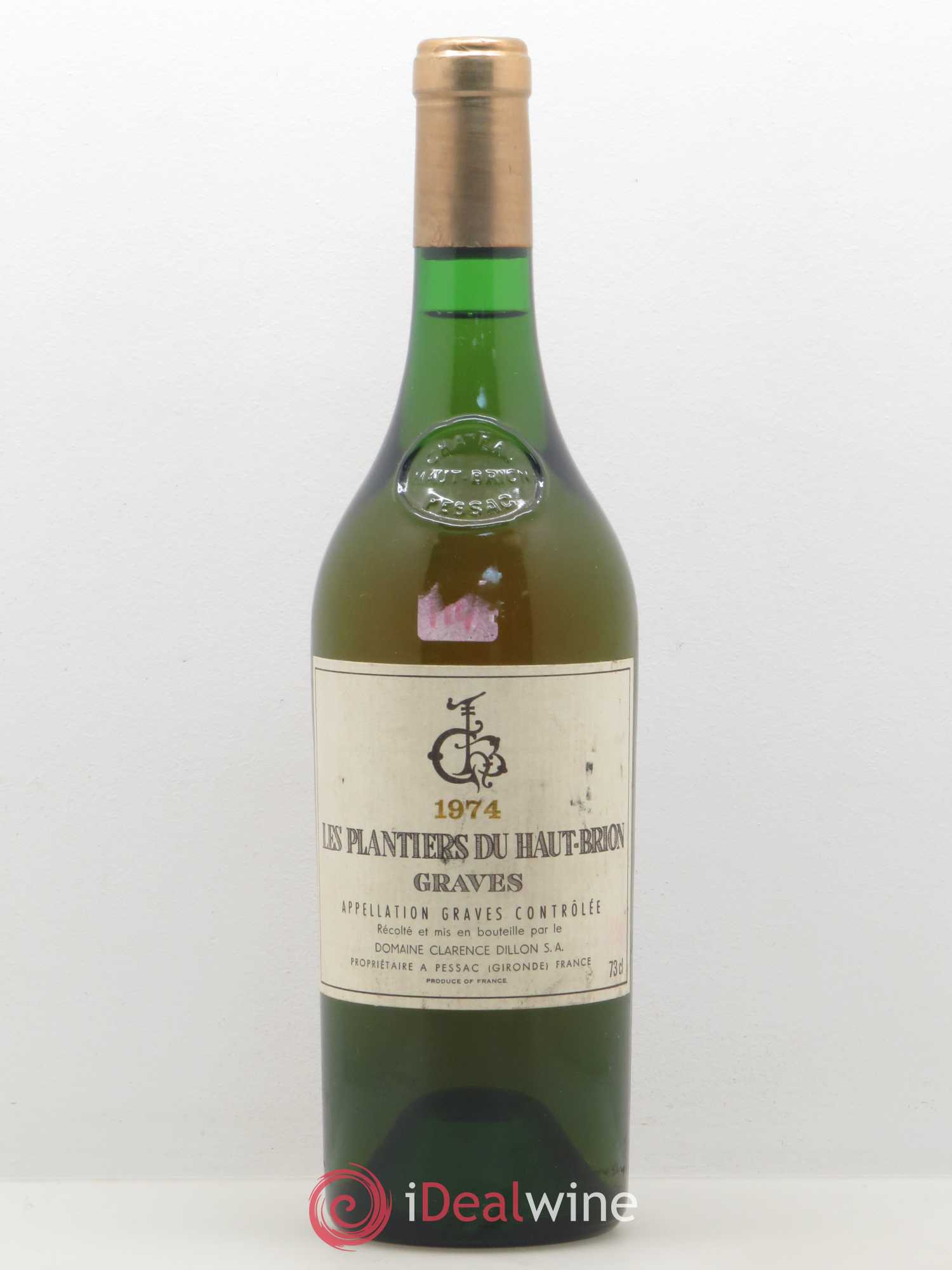Château Les Plantiers du Haut-Brion 1974 - Lot de 1 bouteille - 0