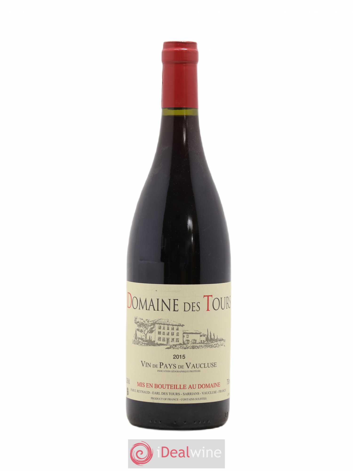 Vaucluse (Vin de Pays de Vaucluse) Domaine des Tours Emmanuel Reynaud 2015 - Lot de 1 bouteille - 0