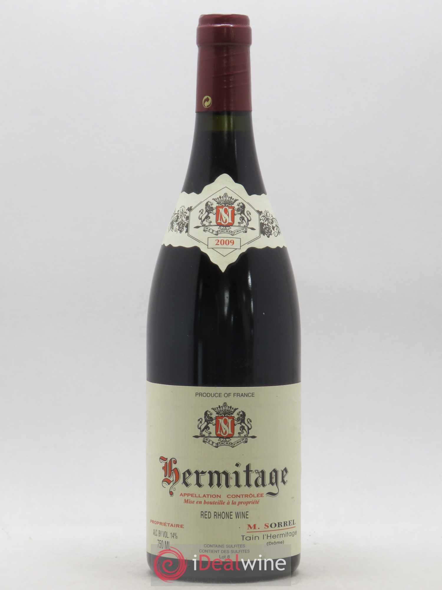 Hermitage Marc Sorrel 2009 - Lot de 1 bouteille - 0