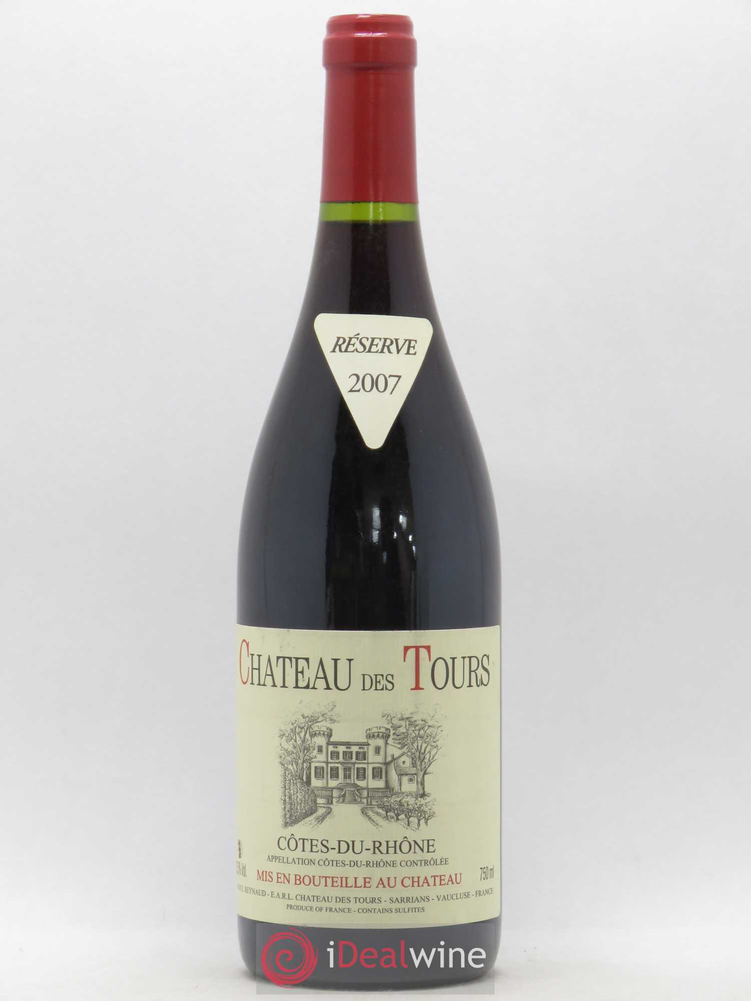 Côtes-du-Rhône Château des Tours Emmanuel Reynaud 2007 - Lot de 1 bouteille - 0