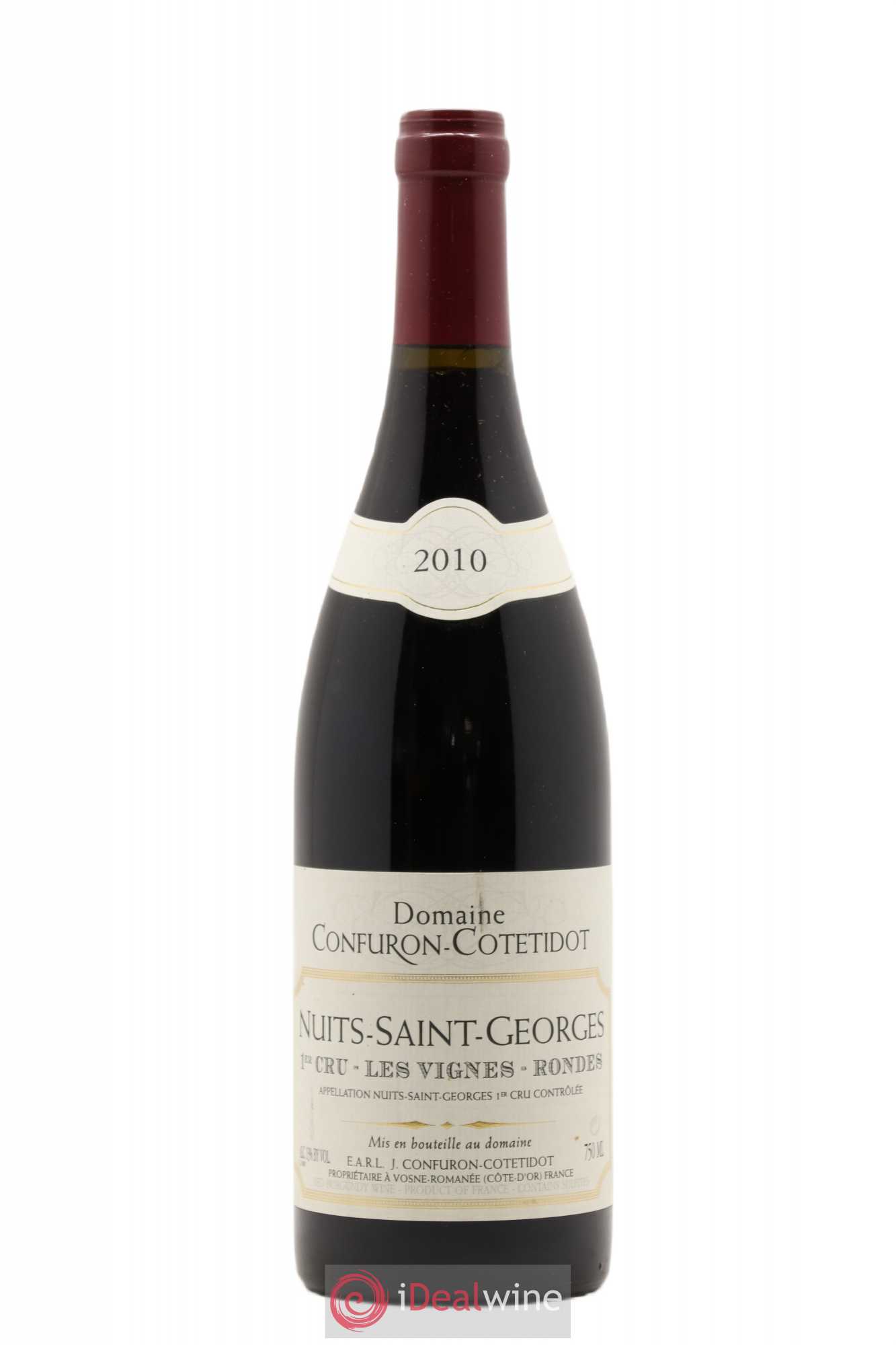 Nuits-Saint-Georges 1er Cru Les Vignes Rondes Confuron-Cotetidot 2010 - Lot de 1 bouteille - 0