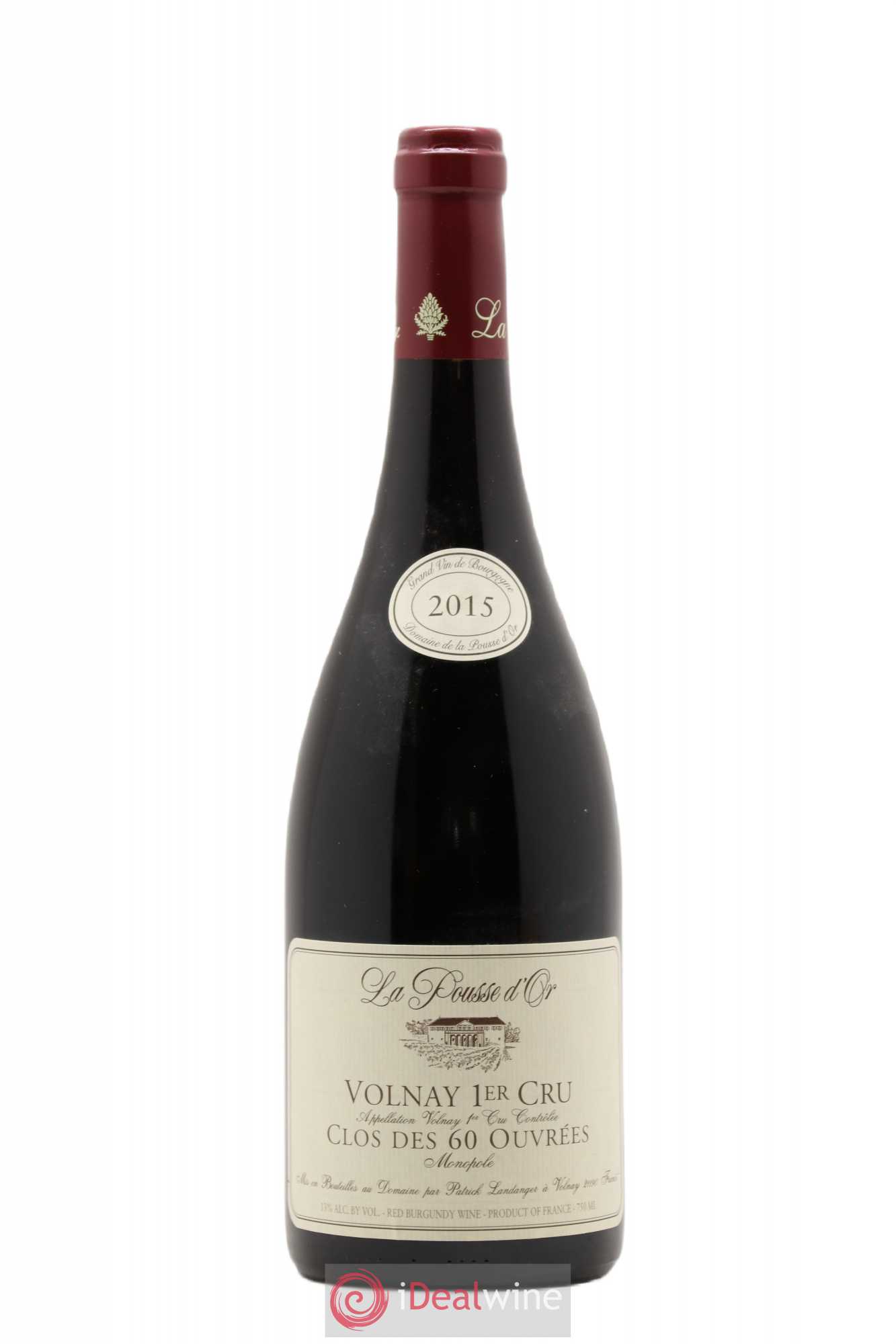 Volnay 1er Cru Clos des 60 ouvrées La Pousse d'Or (Domaine de) 2015 - Lot de 1 bouteille - 0
