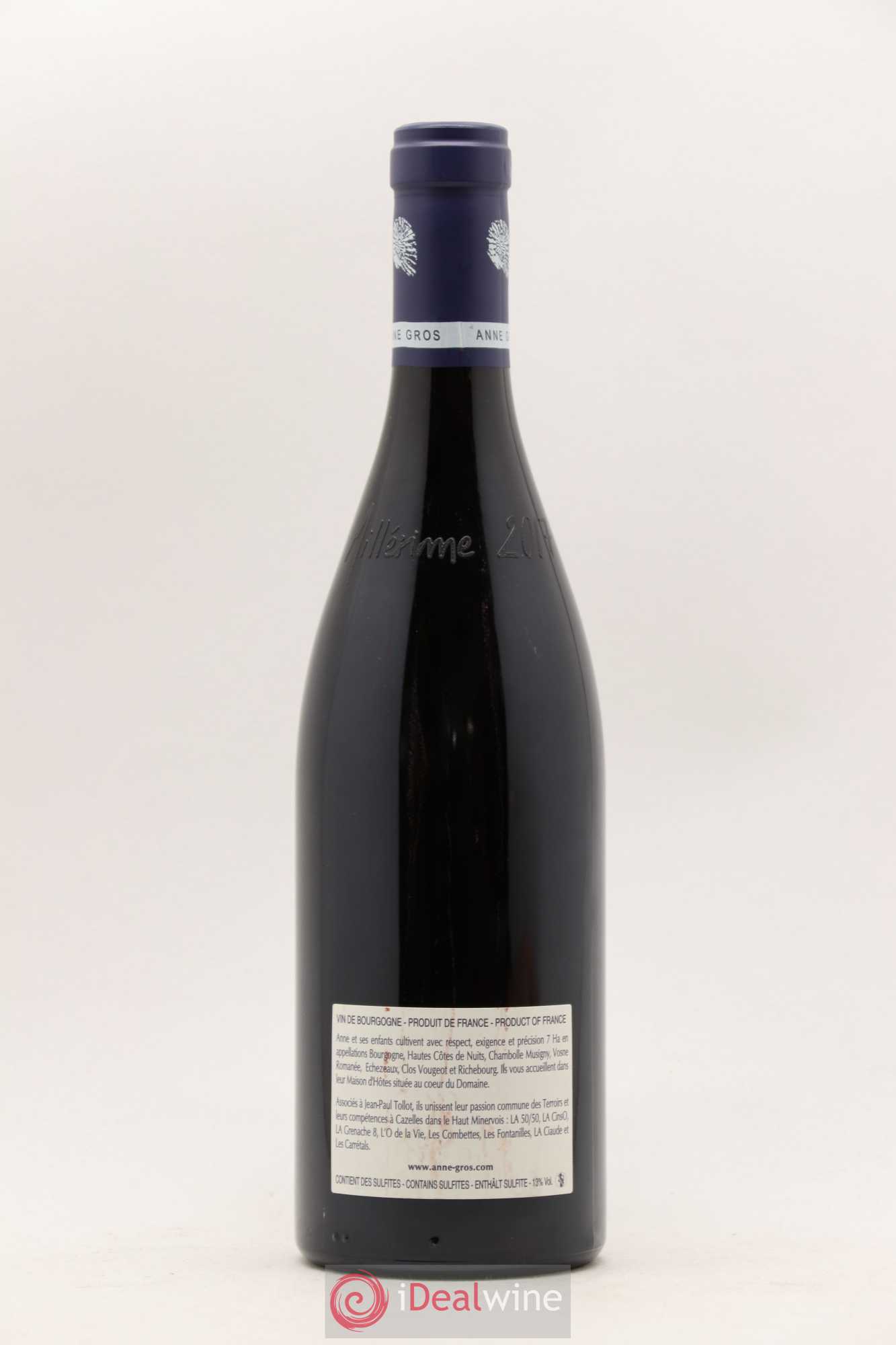 Clos de Vougeot Grand Cru Le Grand Maupertui Anne Gros 2017 - Lot de 1 bouteille - 1