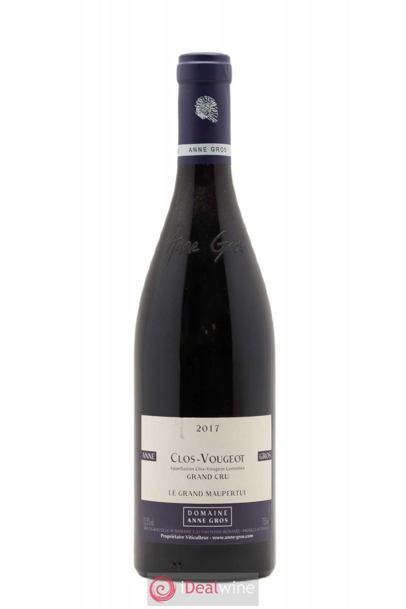 Clos de Vougeot Grand Cru Le Grand Maupertui Anne Gros 2017 - Lot de 1 bouteille - 0