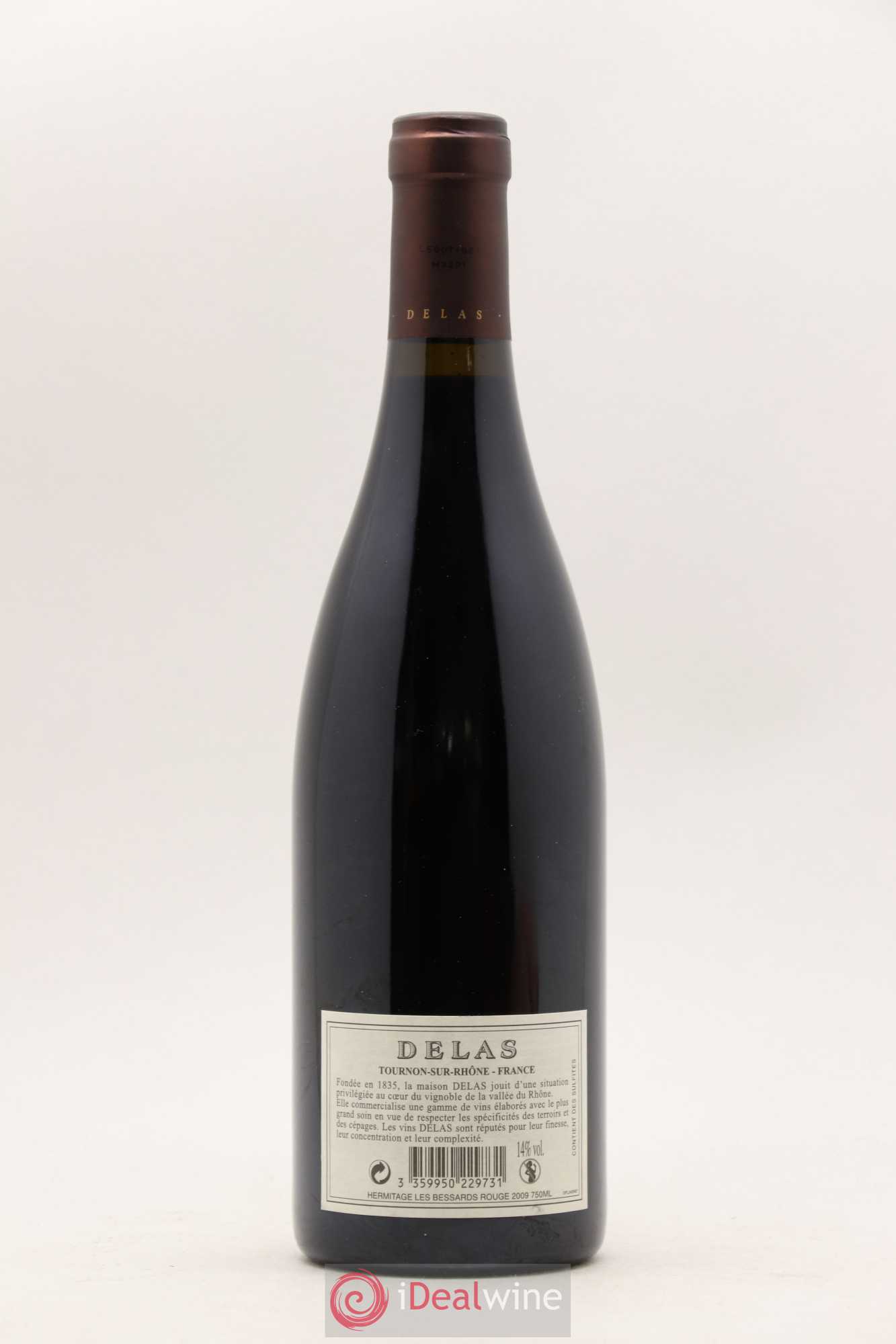 Hermitage Les Bessards Delas Frères 2009 - Lot de 1 bouteille - 1