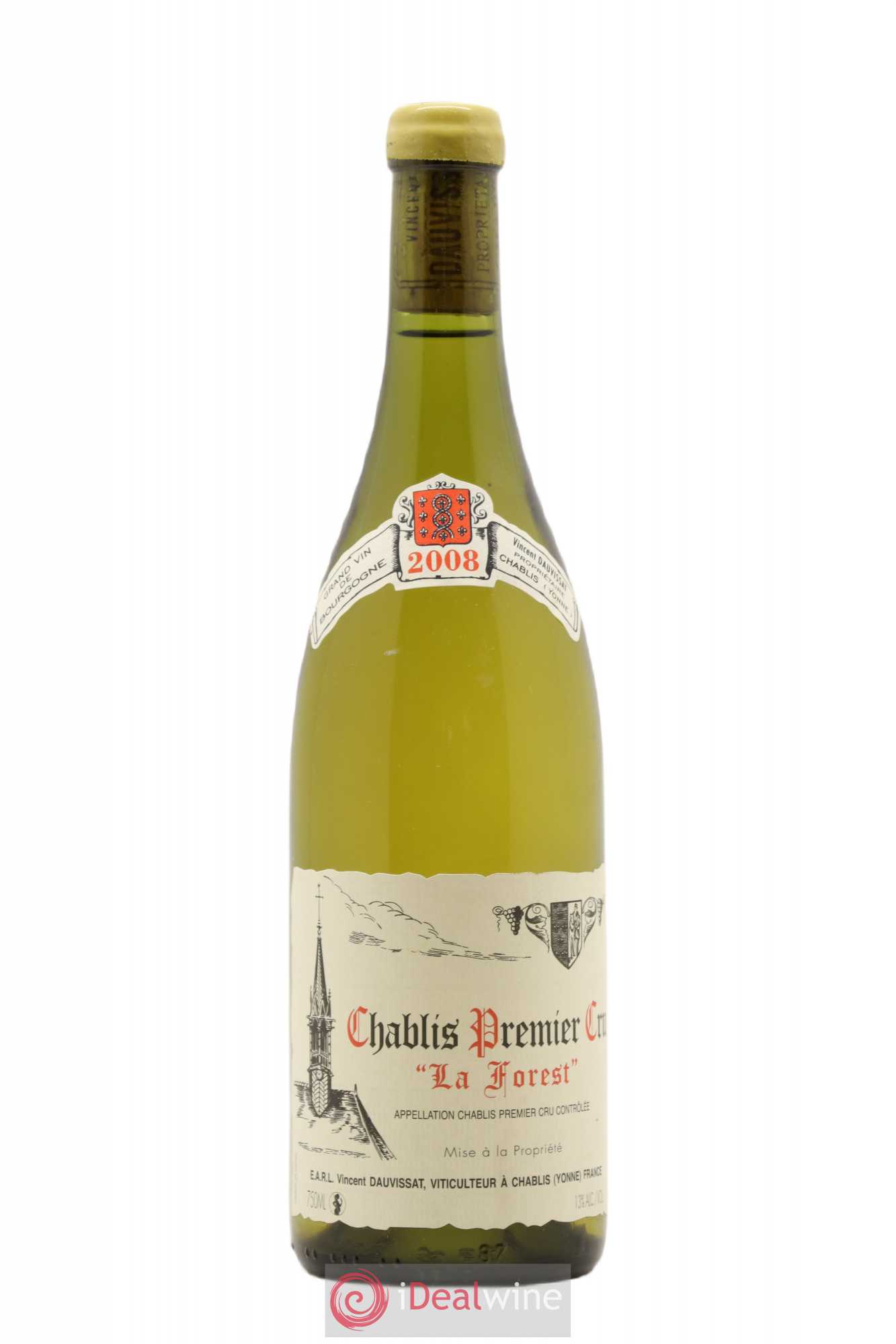 Chablis 1er Cru La Forest Vincent Dauvissat (Domaine) 2008 - Lot de 1 bouteille - 0