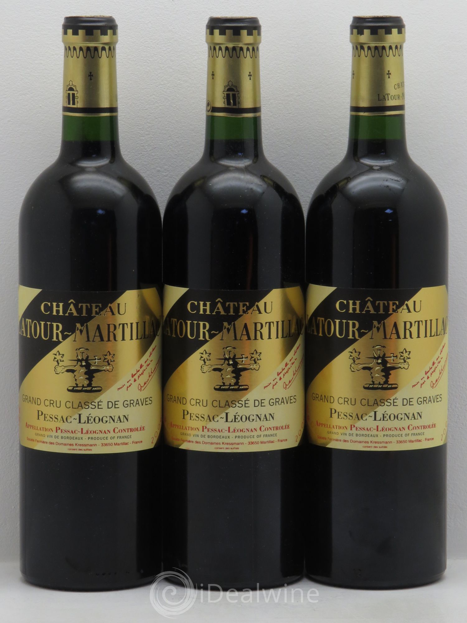 Château Latour-Martillac Cru Classé de Graves 2004 - Lot de 3 bouteilles - 0