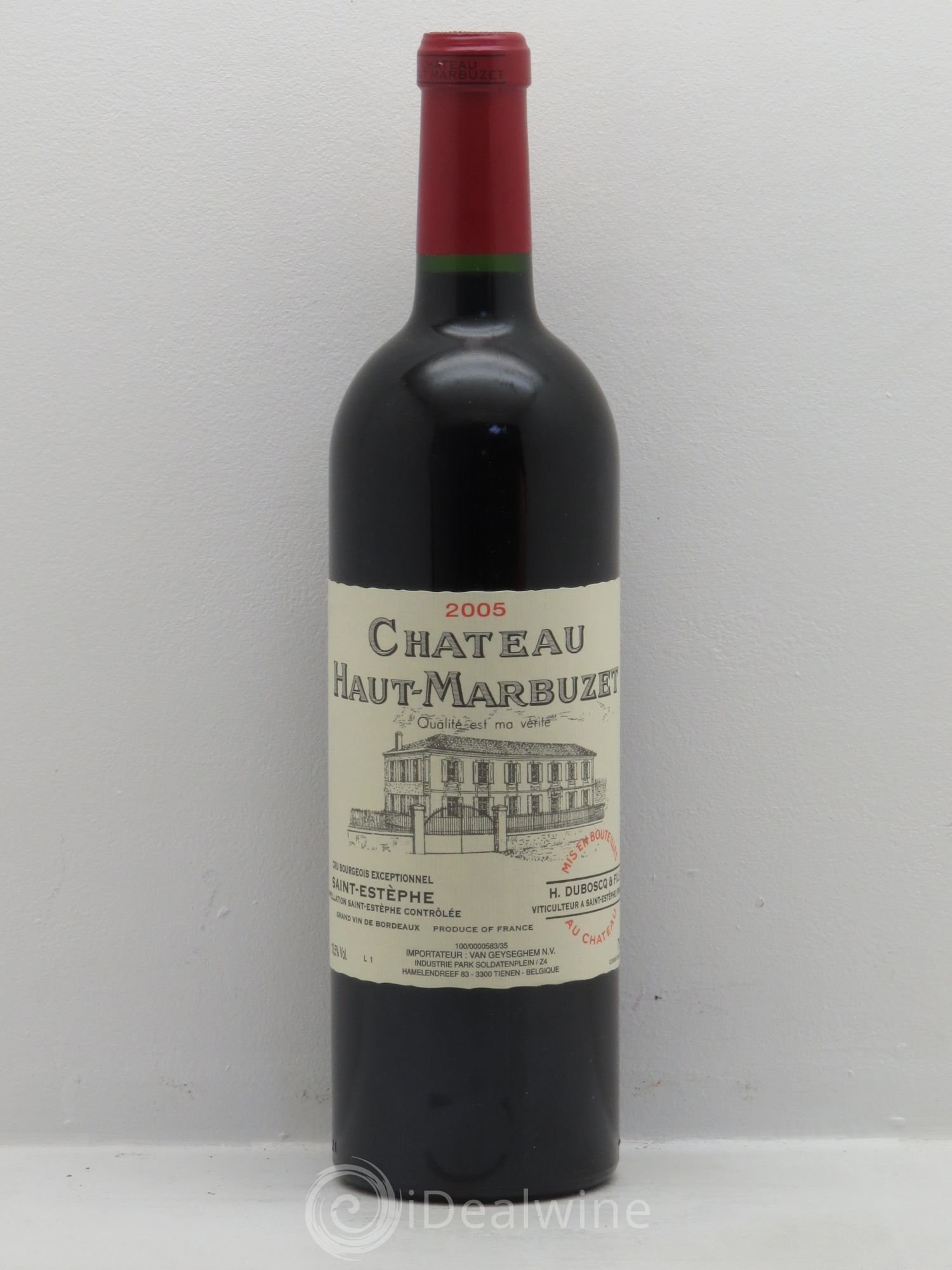 Château Haut Marbuzet 2005 - Lot de 1 bouteille - 0