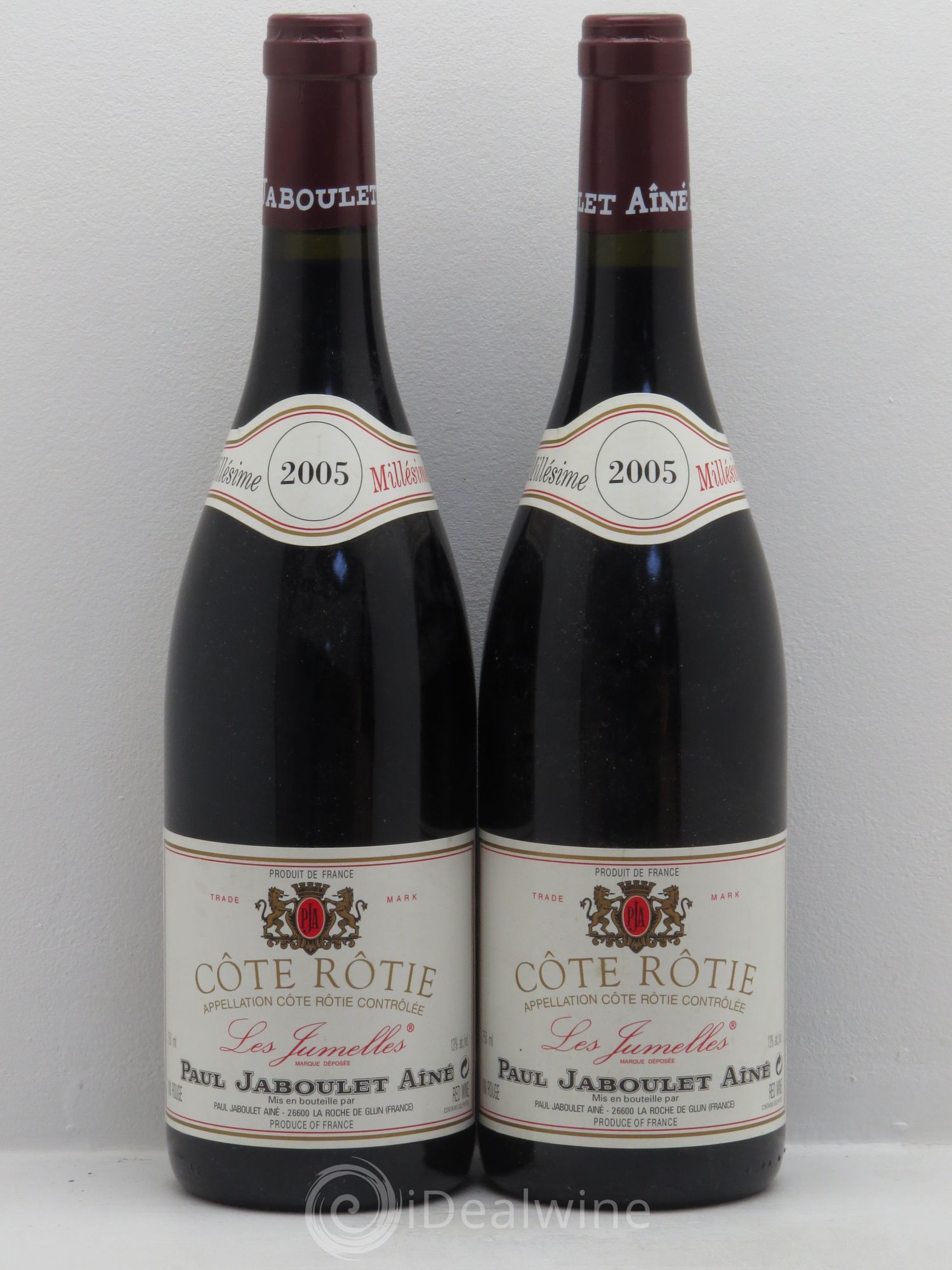 Côte-Rôtie Les Jumelles Paul Jaboulet Ainé 2005 - Lot de 2 bouteilles - 0