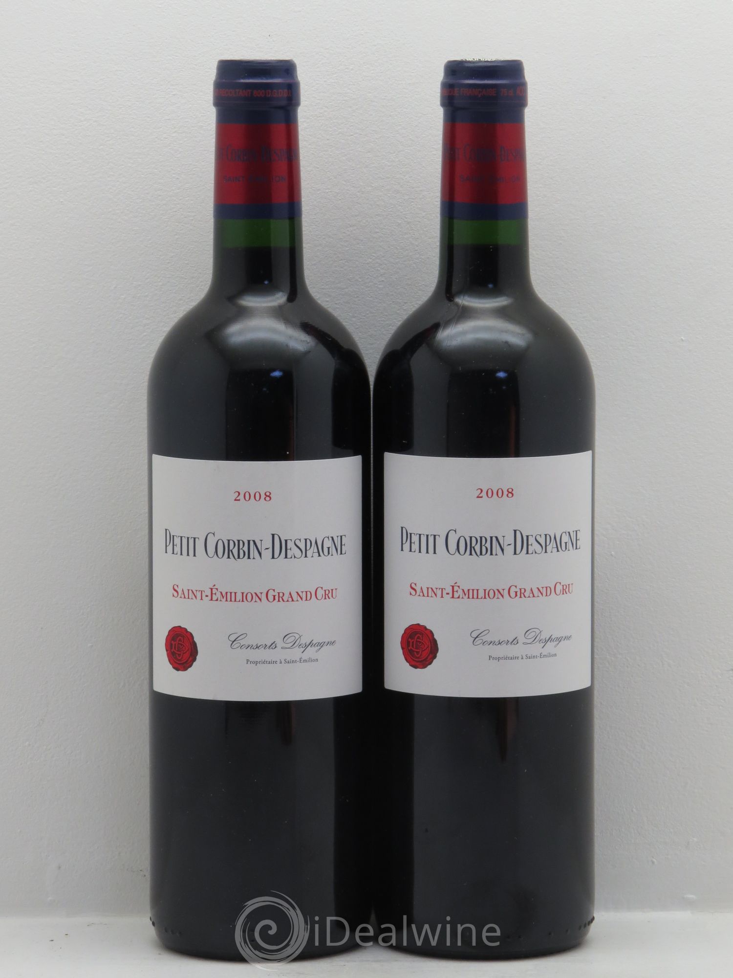 Petit Corbin Despagne Second Vin 2008 - Lot de 2 bouteilles - 0