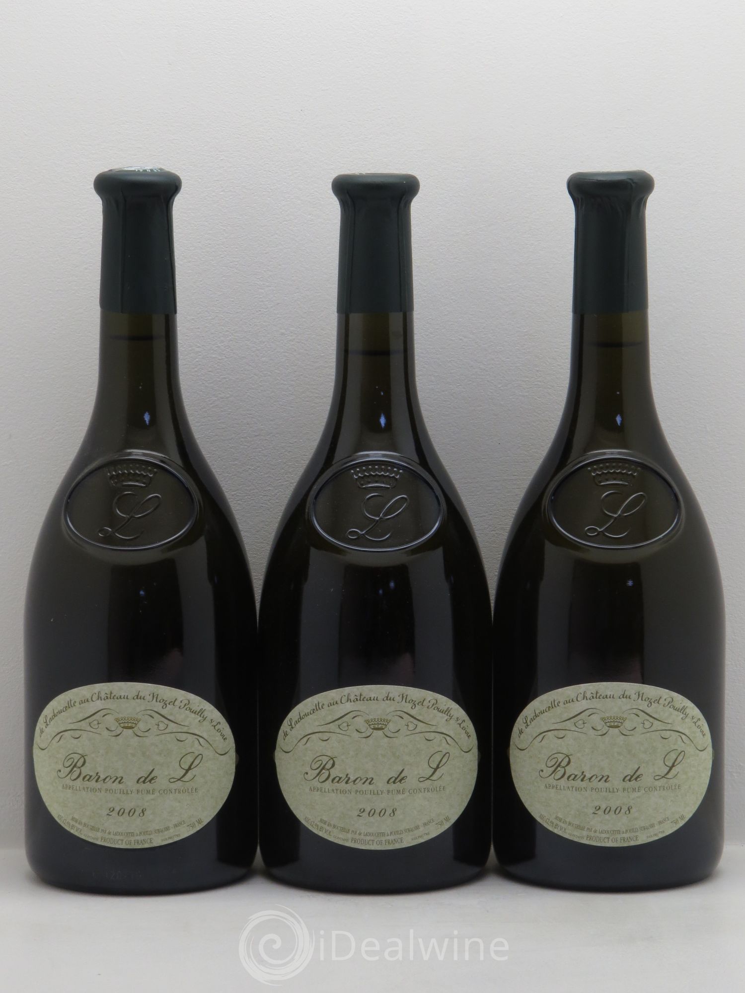 Pouilly-Fumé Baron de L Patrick de Ladoucette 2008 - Lot de 3 bouteilles - 0