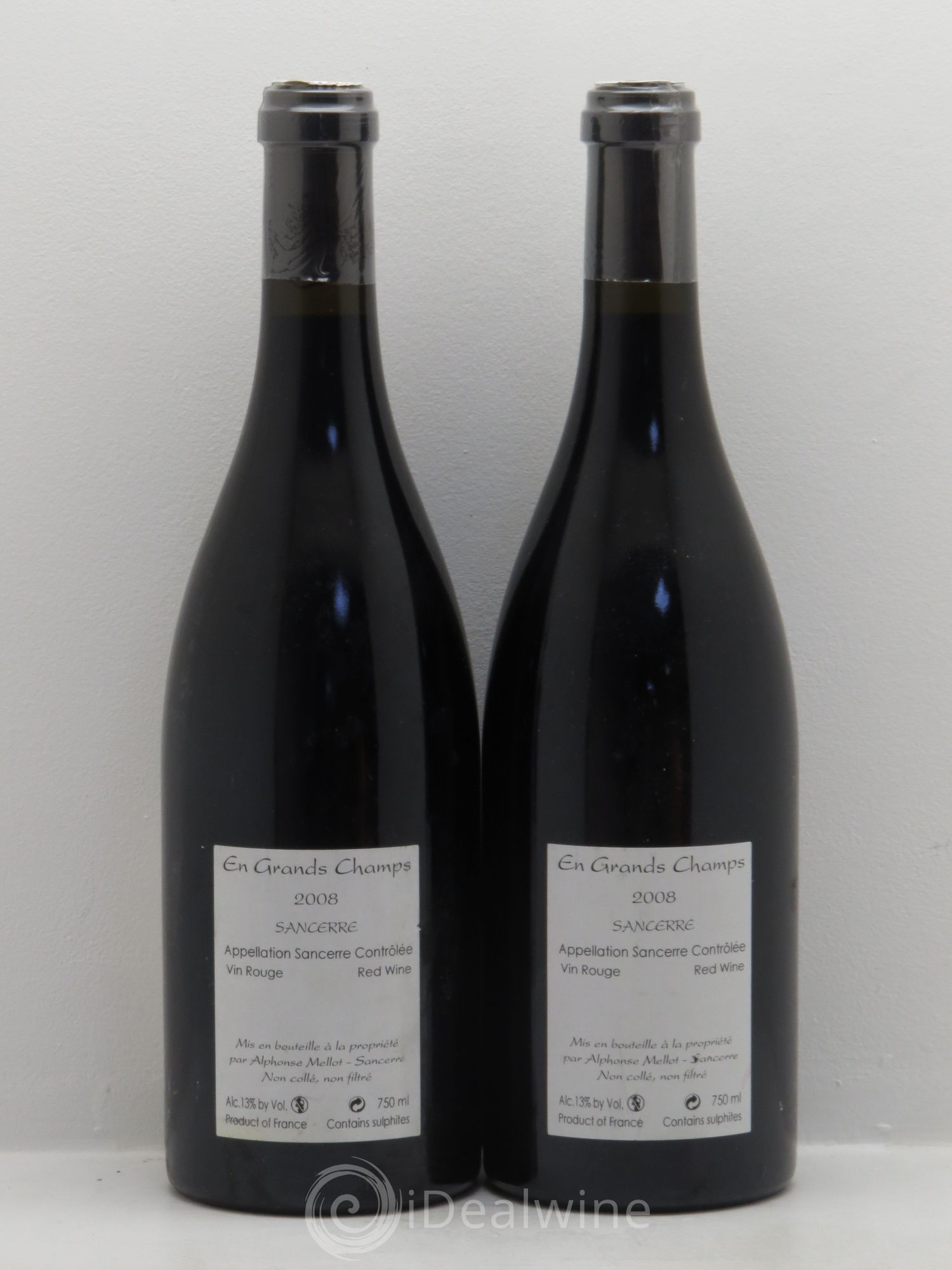 Sancerre En Grands Champs Alphonse Mellot 2008 - Lot de 2 bouteilles - 1