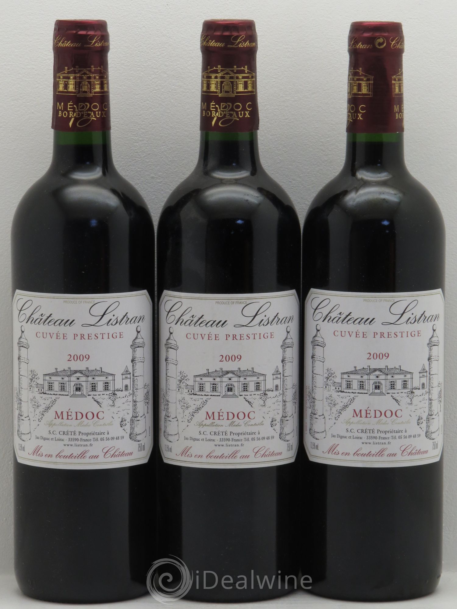 Médoc Château Listran Cuvée Prestige 2009 - Posten von 3 Flaschen - 0